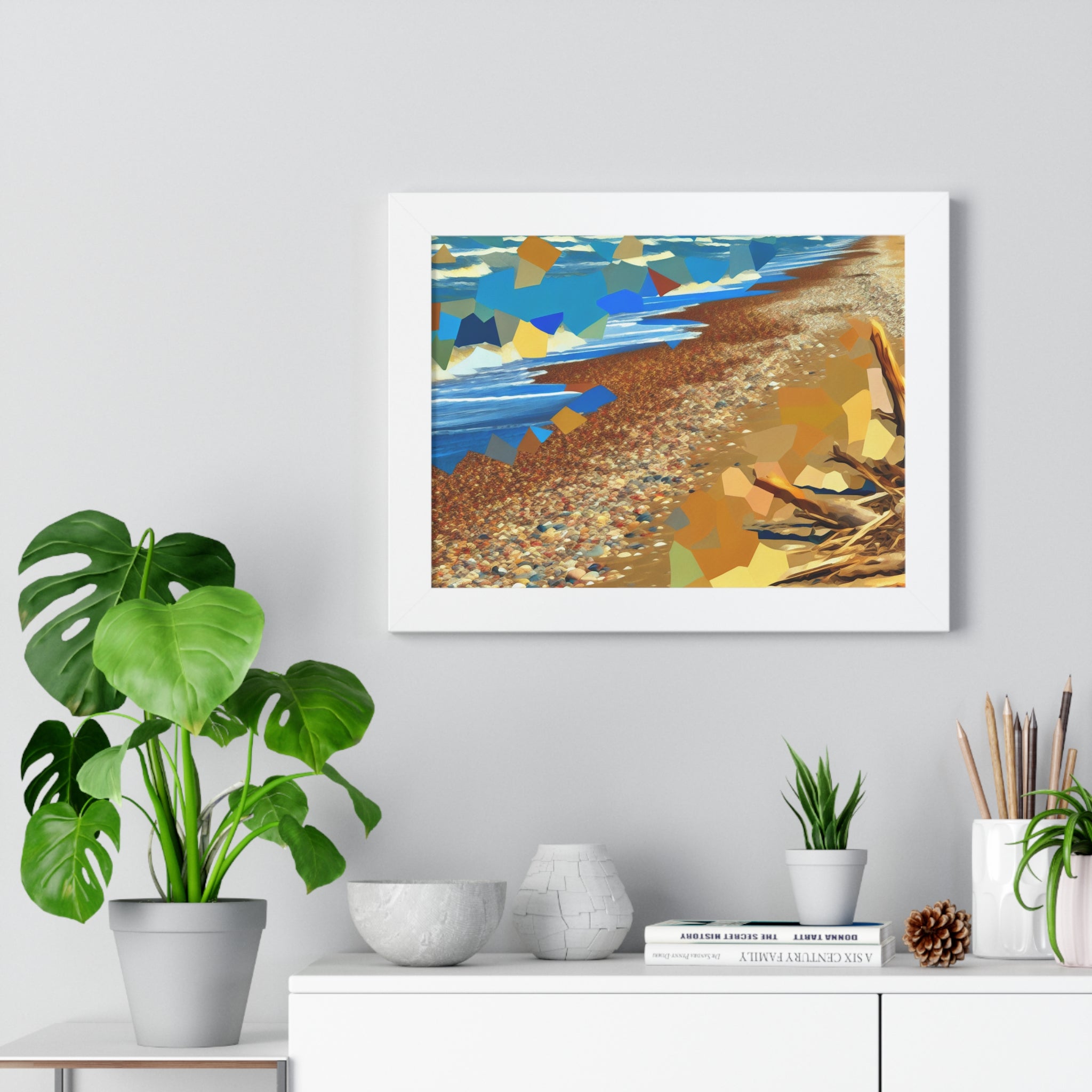 Tidal Whispers and Sunlight | Framed Print