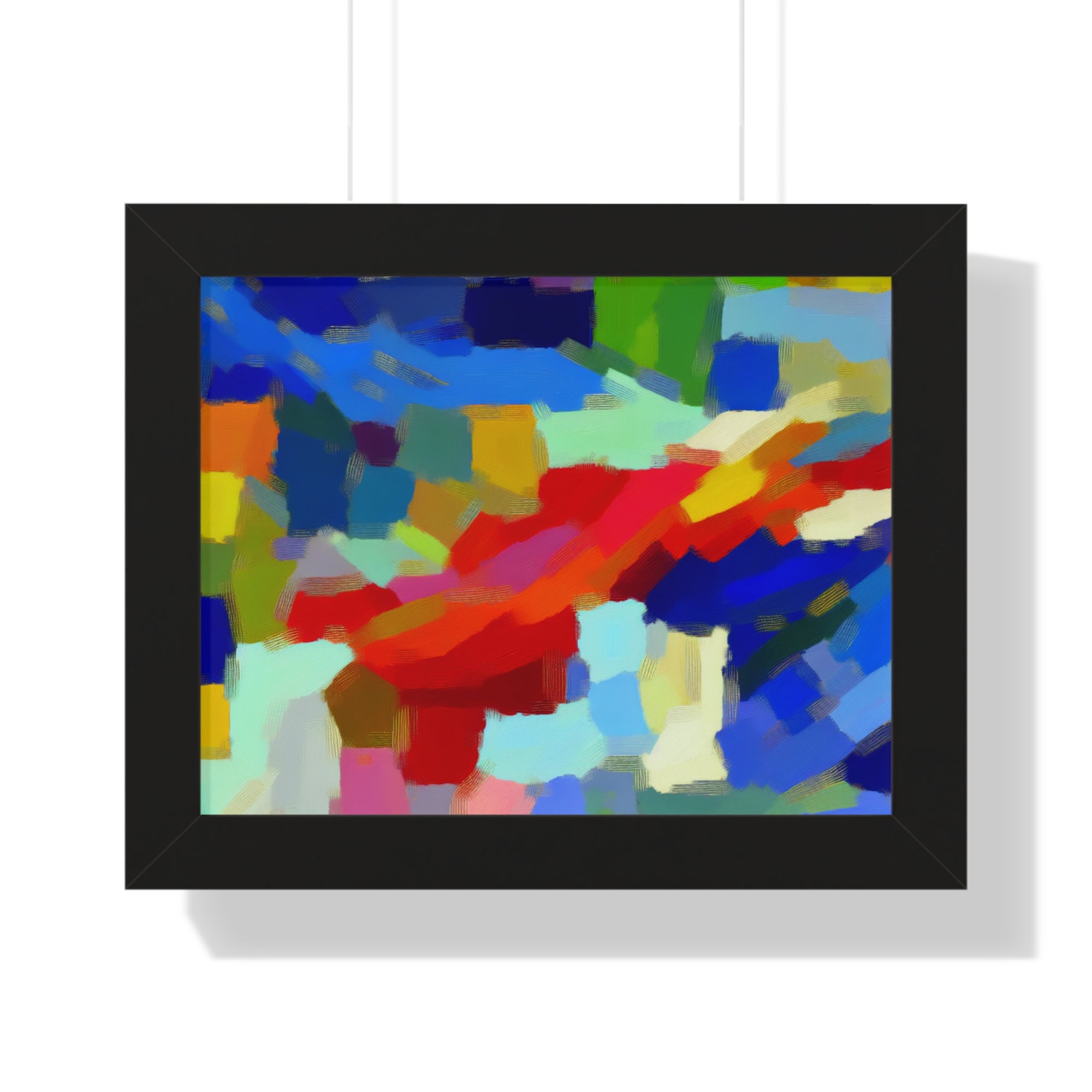 Rhythmic Color Dance | Framed Print