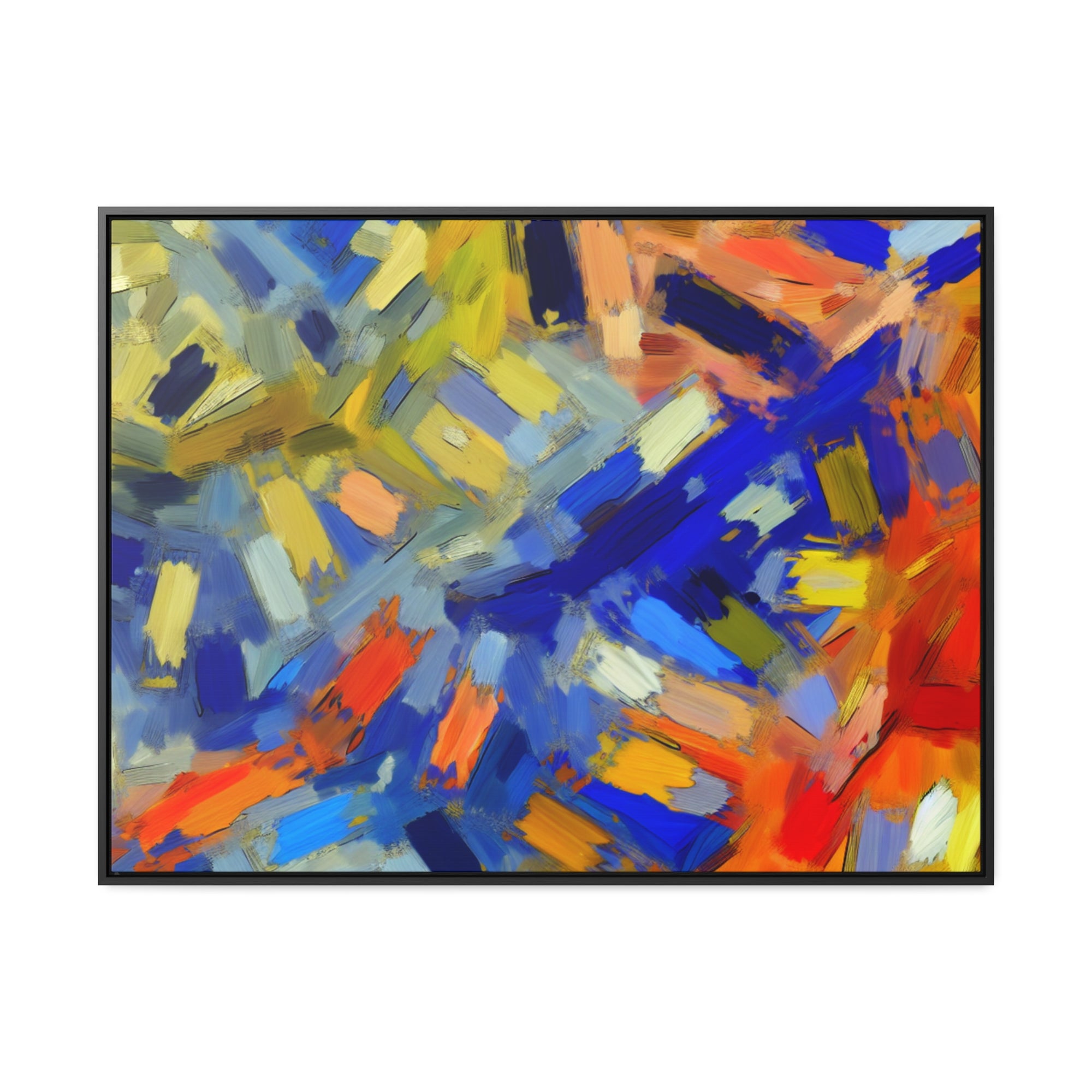 Chromatic Dance of Emotion | Framed Canvas