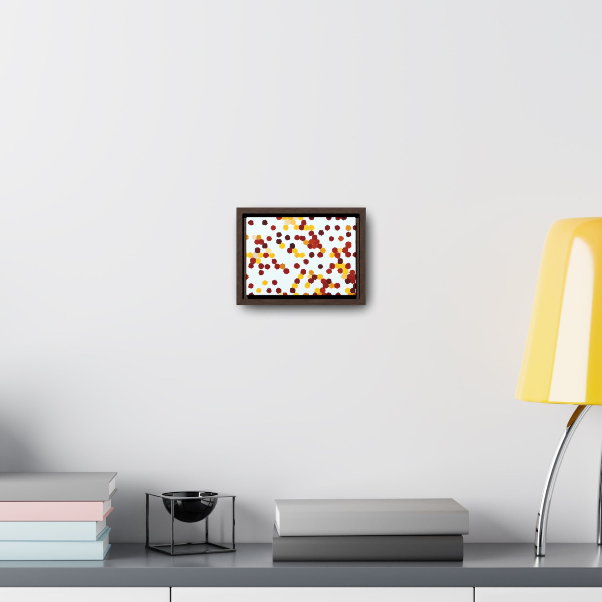 Ebullient Dots of Harmony | Framed Canvas