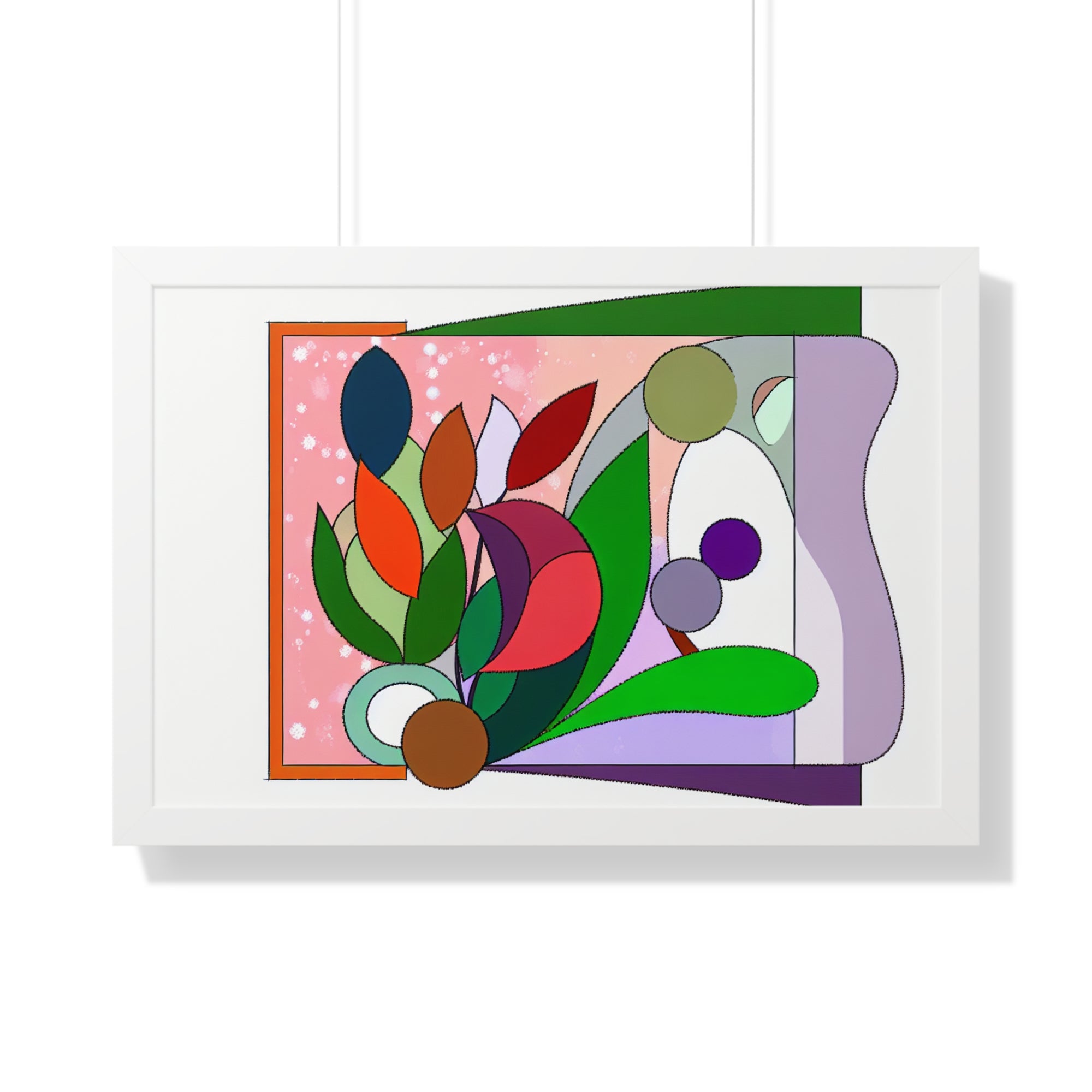 Verdant Whispers and Blooms | Framed Print