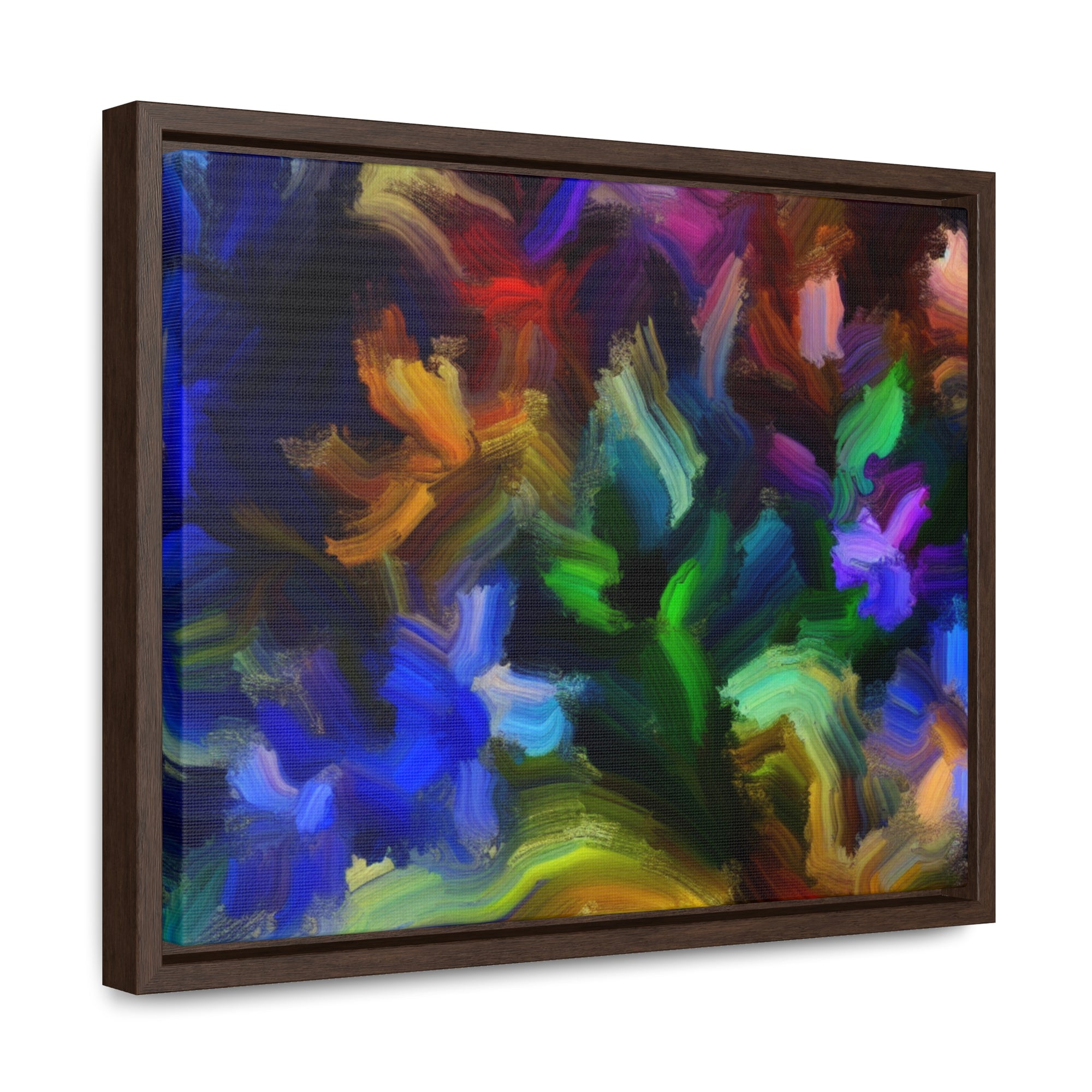 Vibrant Whispers of Flora | Framed Canvas