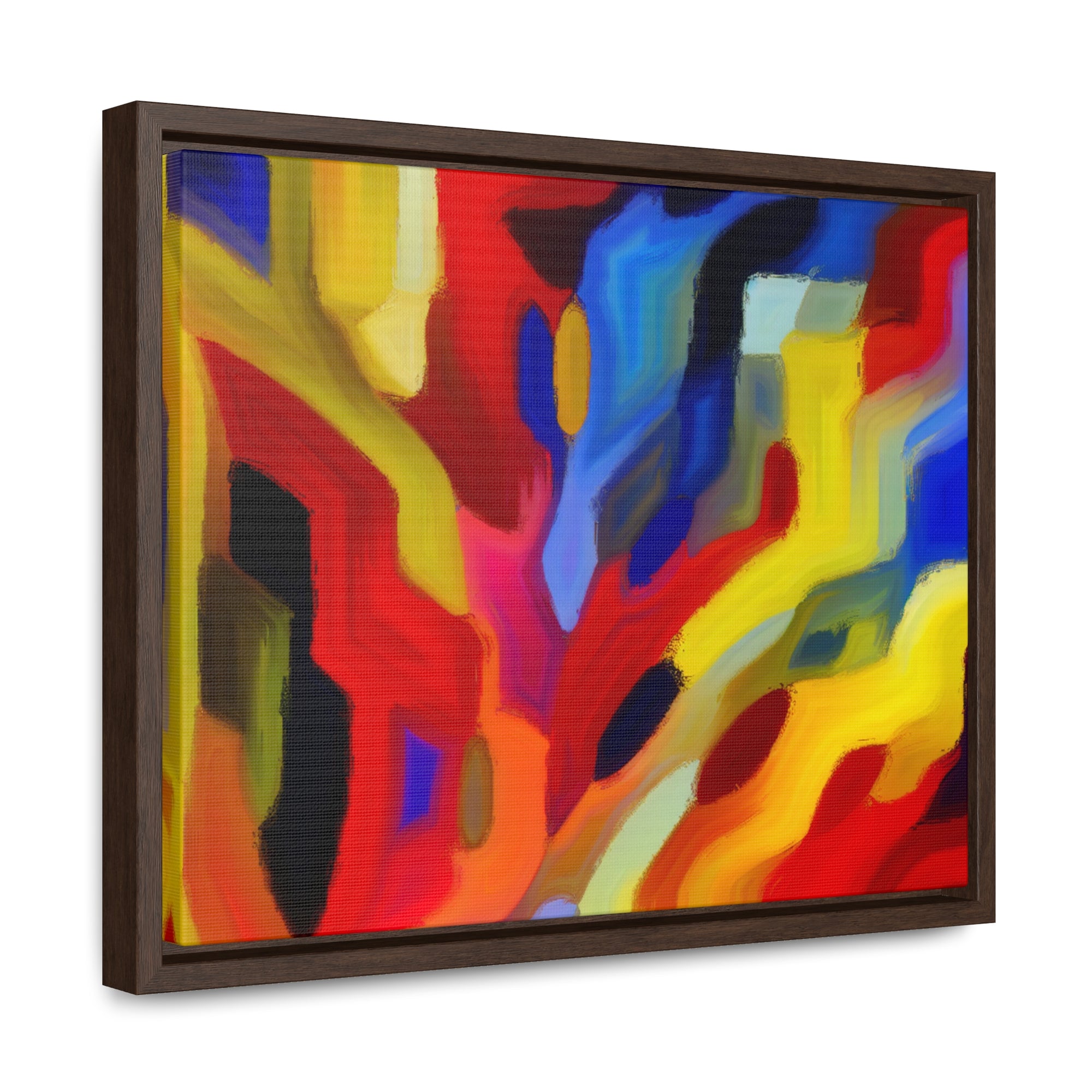 Chromatic Chaos Unveiled | Framed Canvas