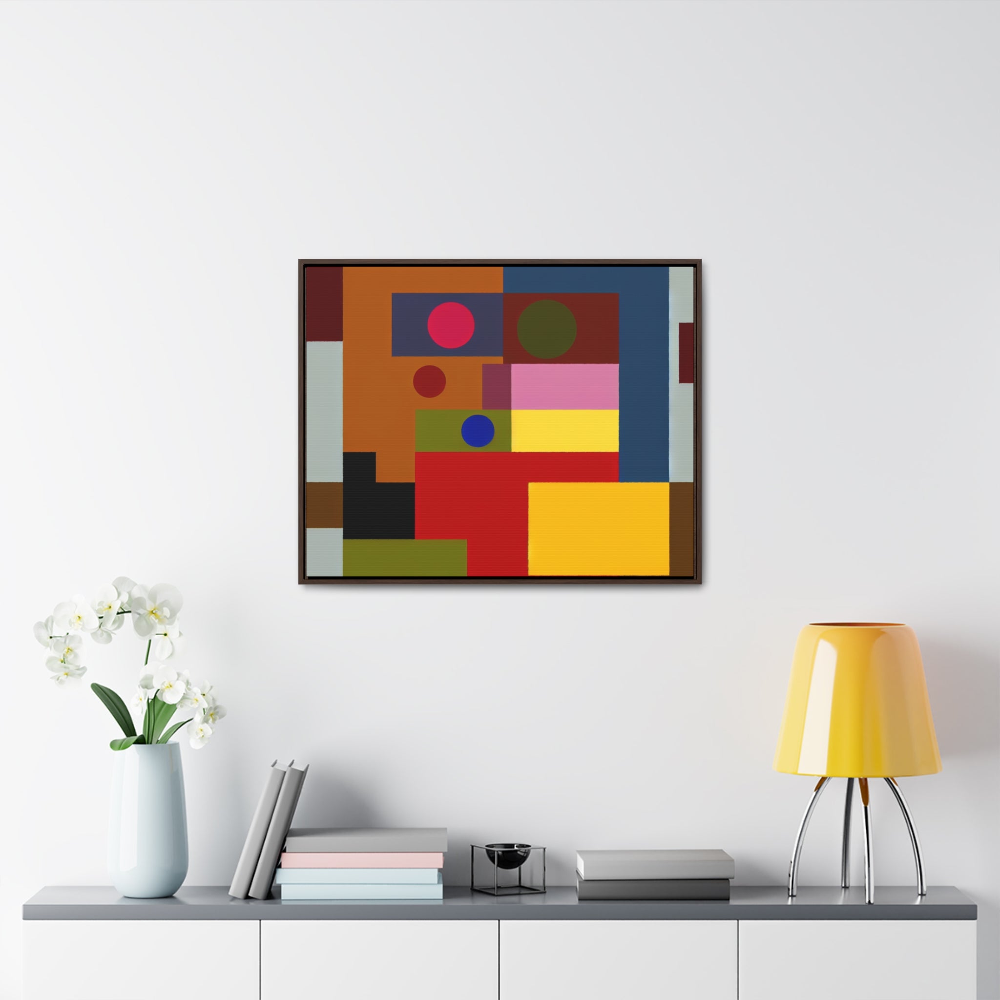 Radiant Geometry Unveiled | Framed Canvas