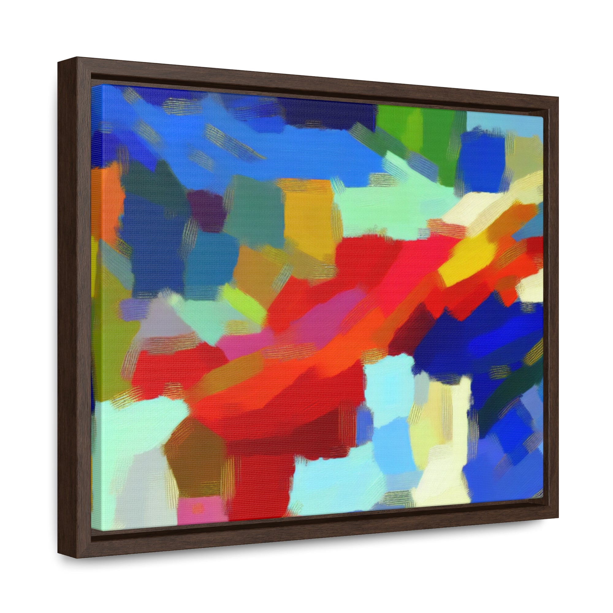 Rhythmic Color Dance | Framed Canvas