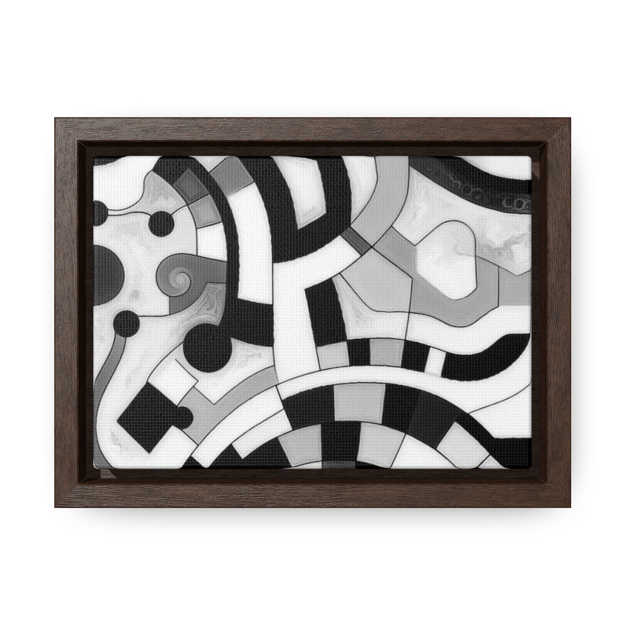 Rhythm of Shadows | Framed Canvas