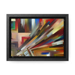 Urban Velocity and Chaos | Framed Canvas