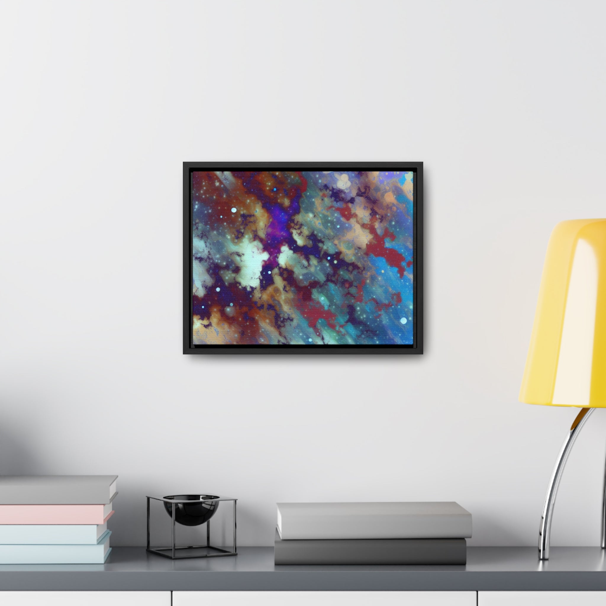 Stellar Whispers and Cosmic Dreams | Framed Canvas