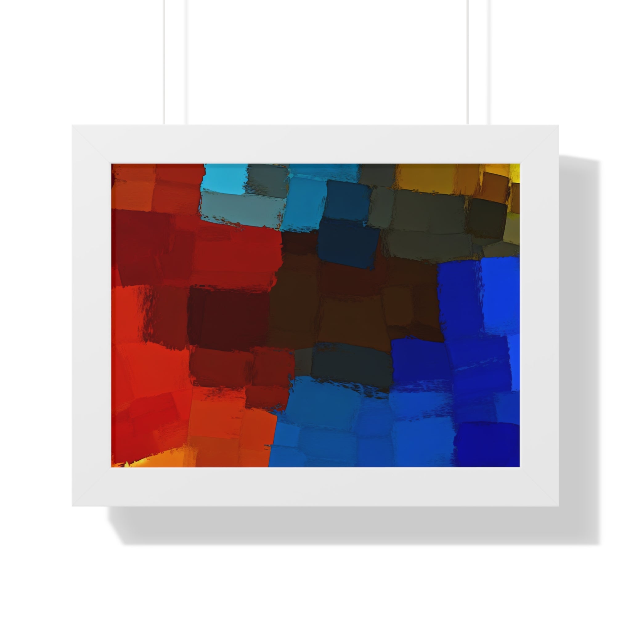 Chromatic Interplay and Duet | Framed Print