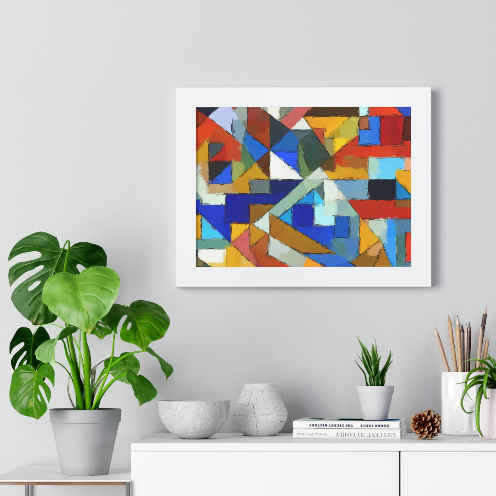 Geometric Pulse and Color | Framed Print