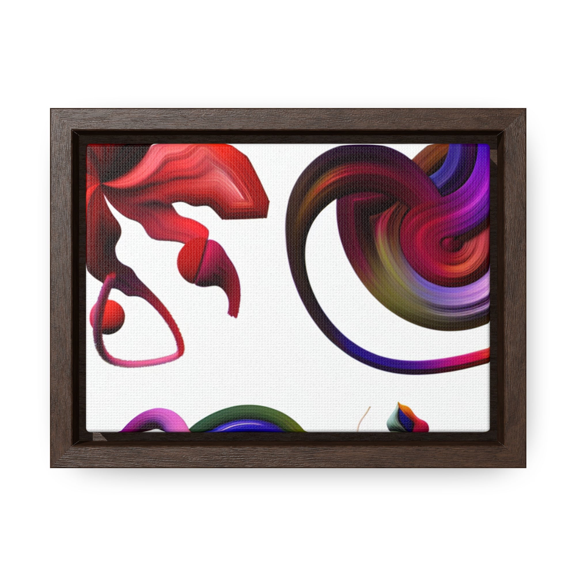 Botanical Whirl and Bloom | Framed Canvas