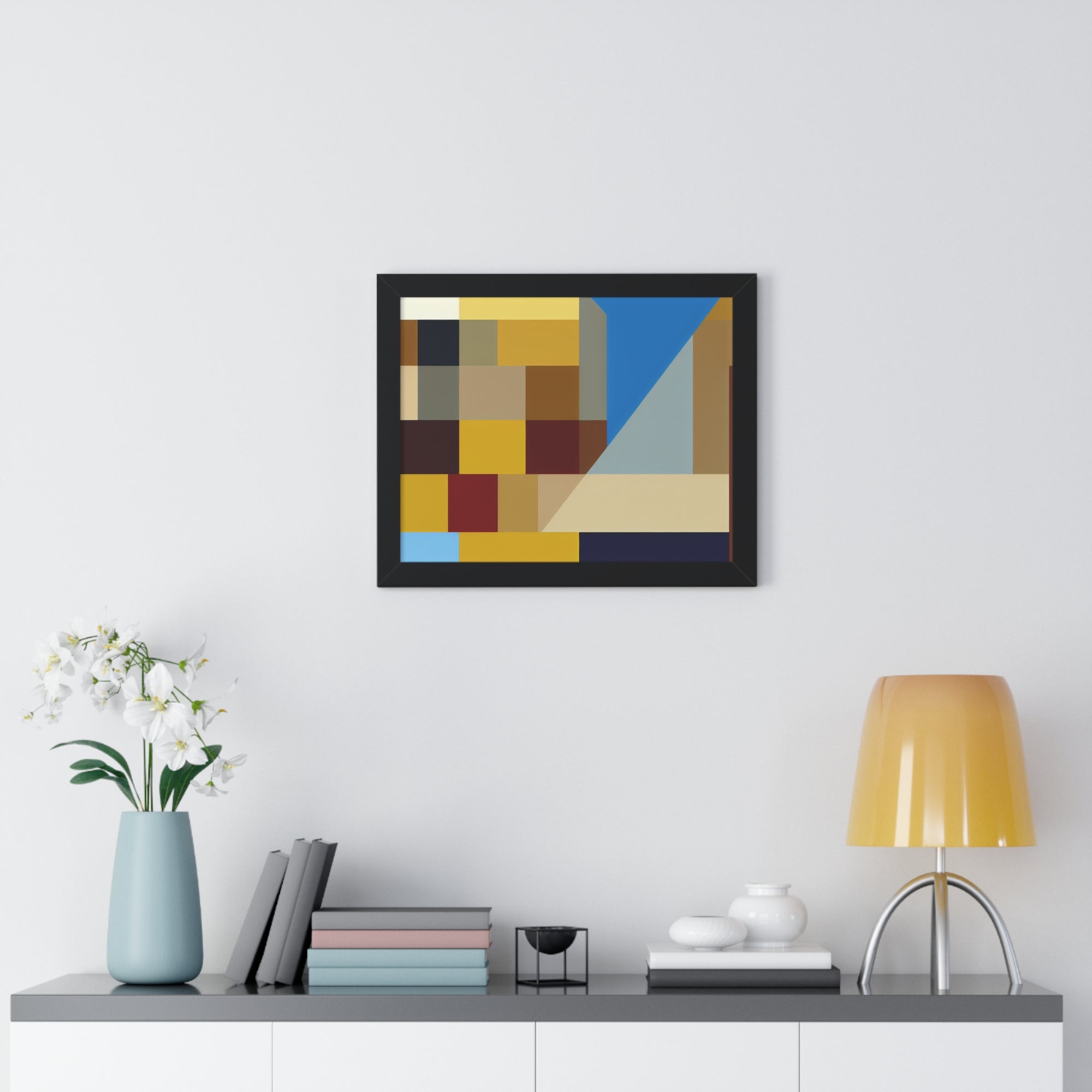 Colorful Geometric Symphony | Framed Print