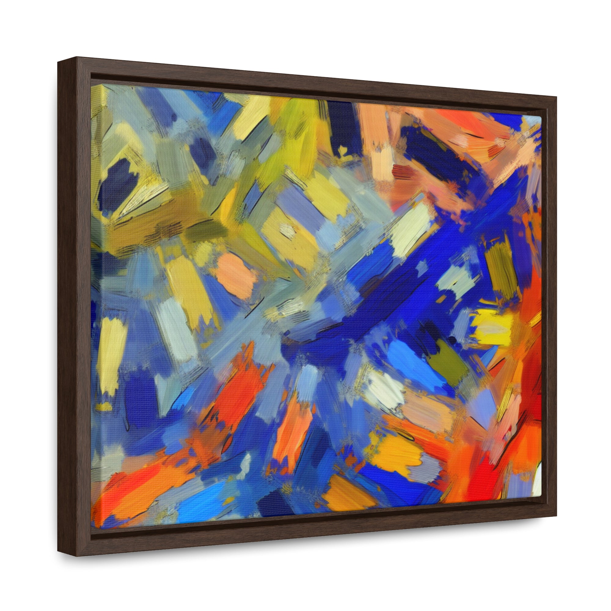 Chromatic Dance of Emotion | Framed Canvas