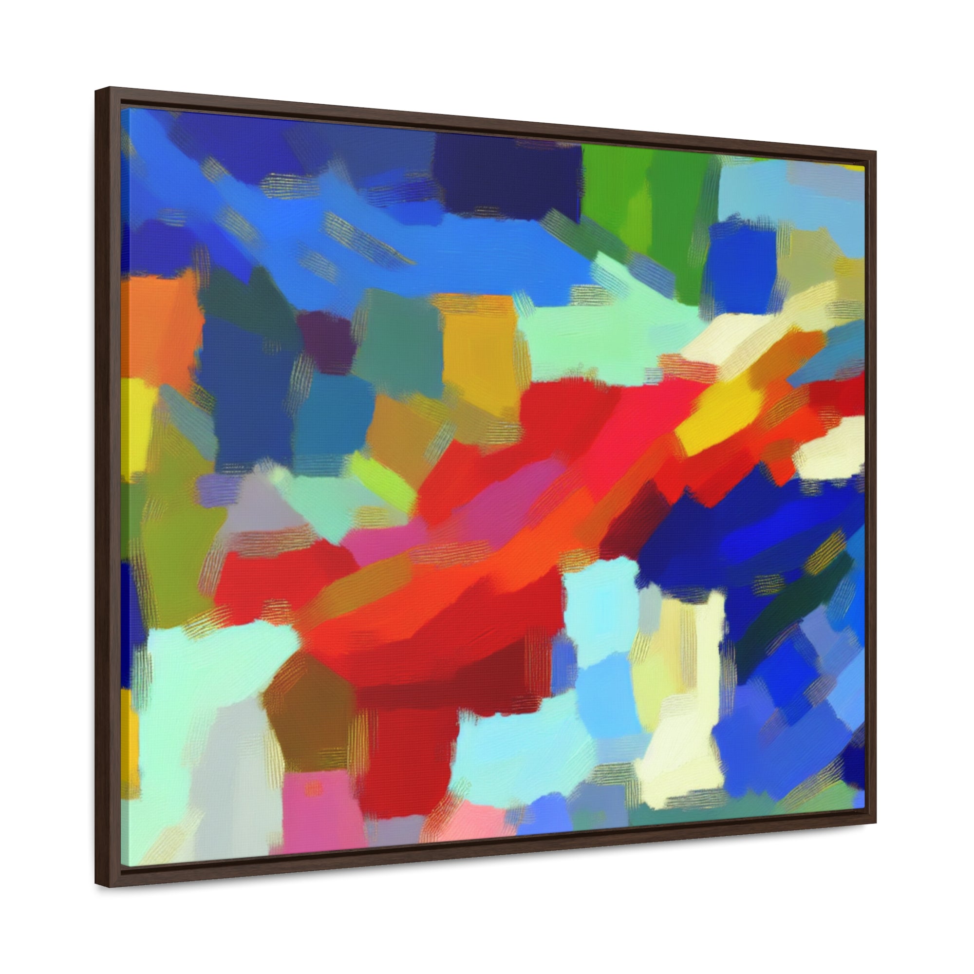 Rhythmic Color Dance | Framed Canvas