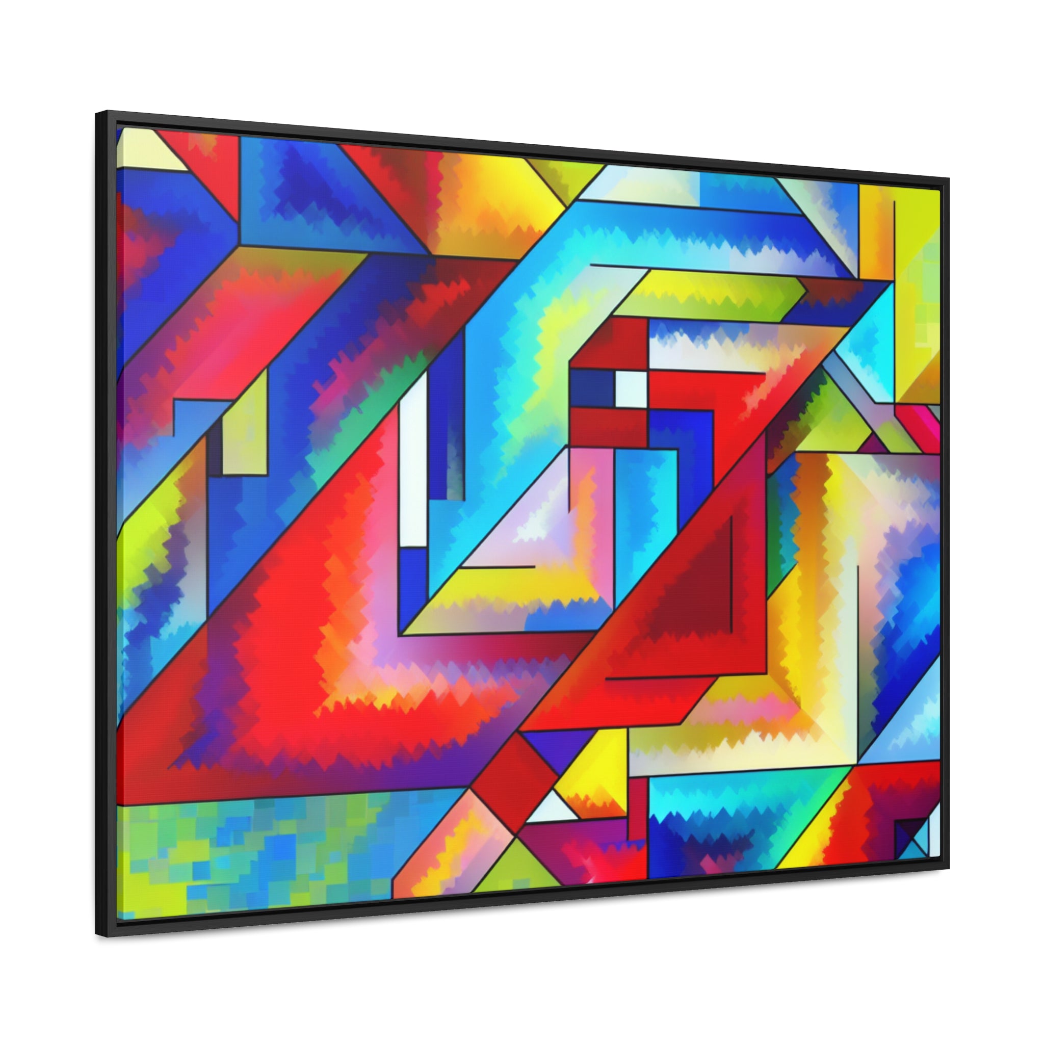 Energetic Harmony in Shapes | Framed Canvas