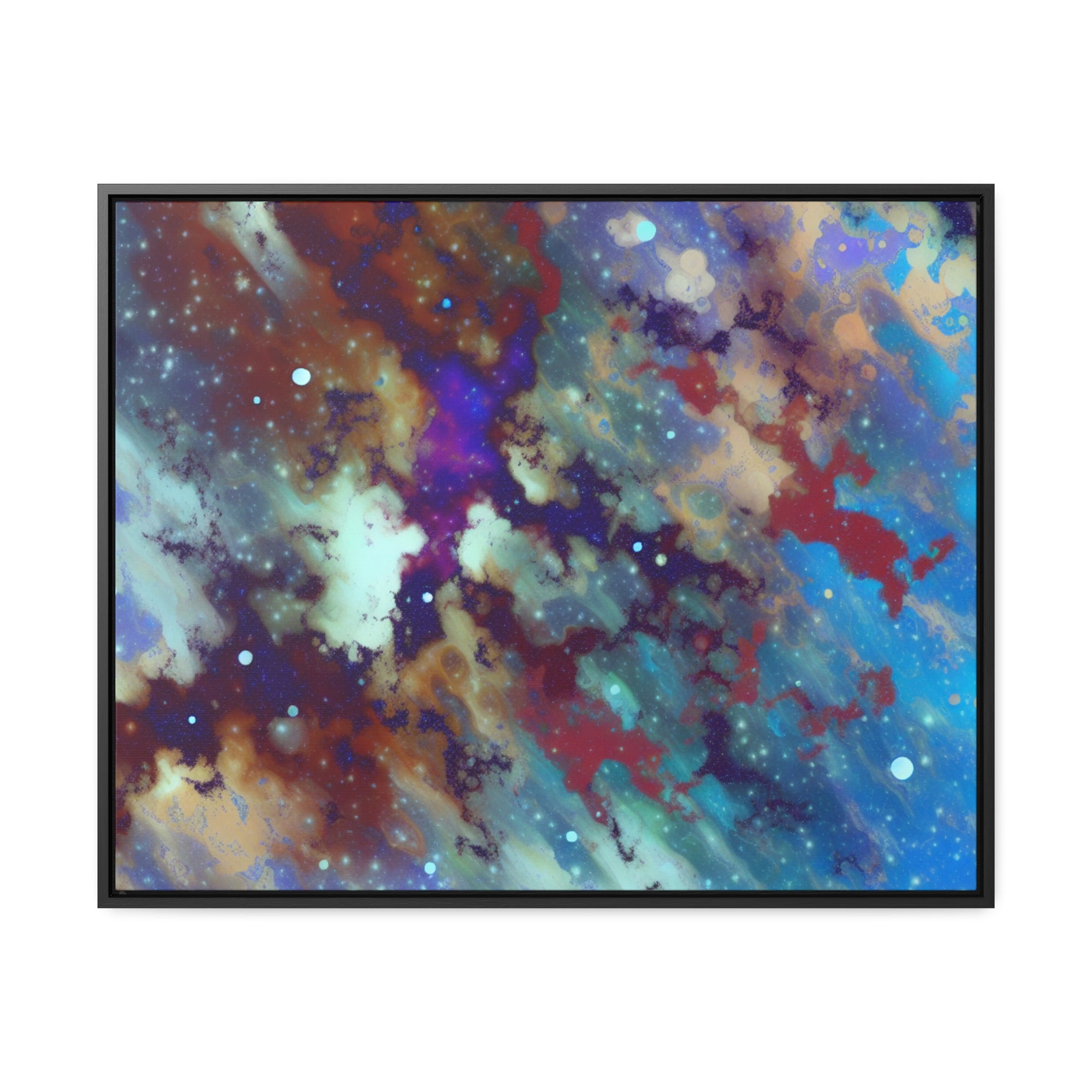 Stellar Whispers and Cosmic Dreams | Framed Canvas