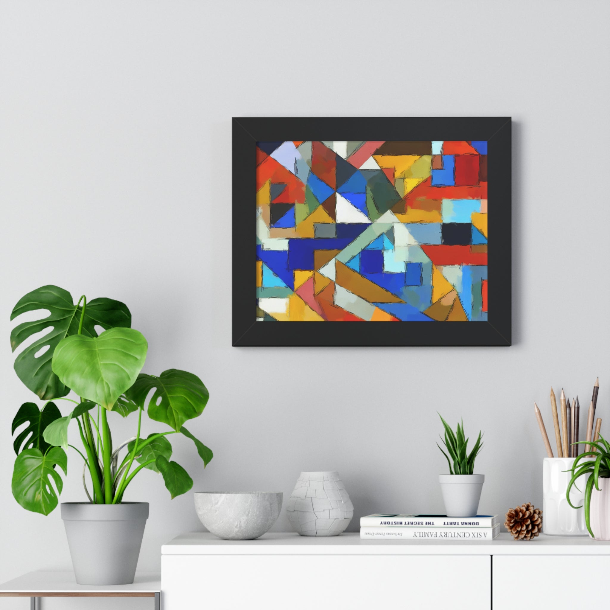 Geometric Pulse and Color | Framed Print