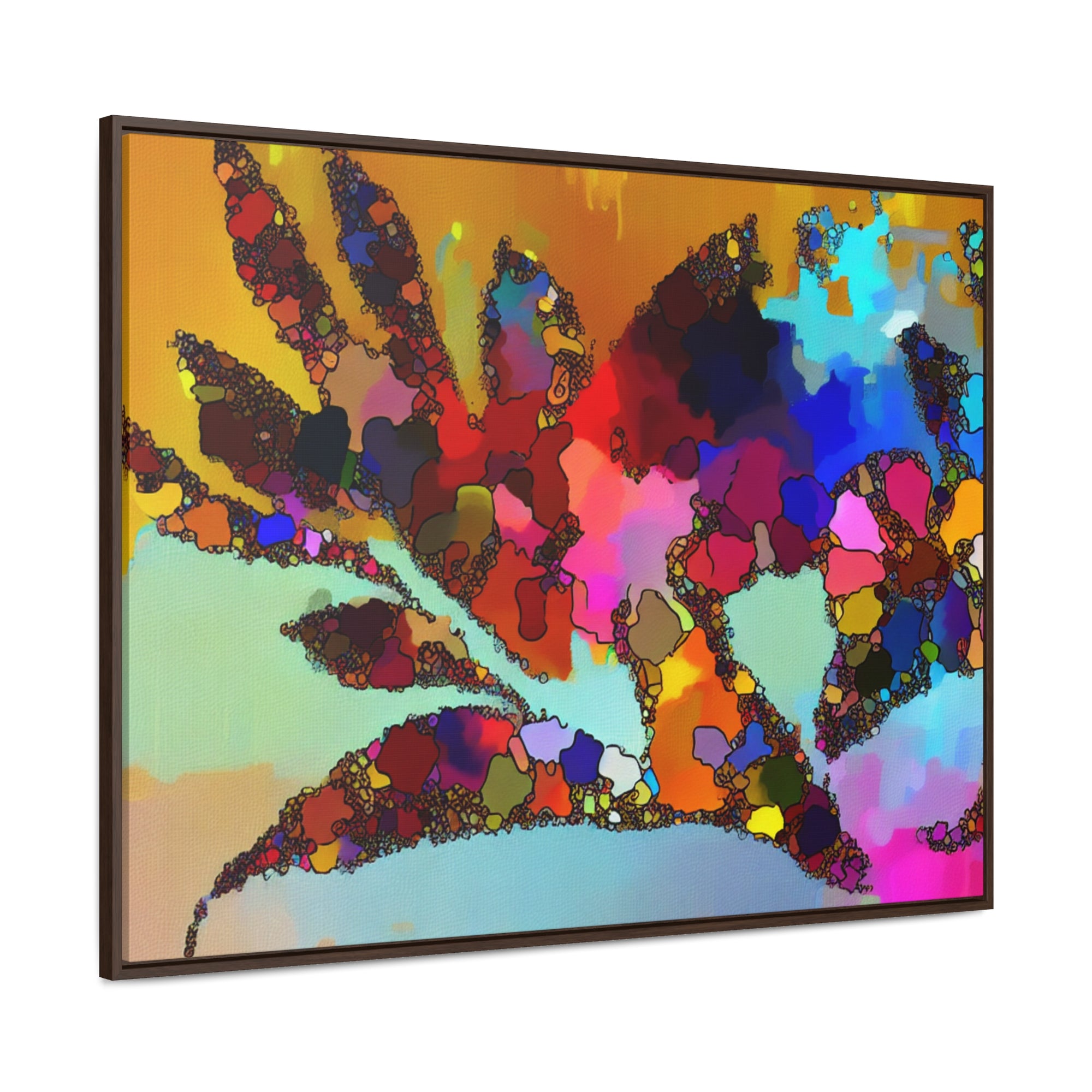 Botanical Rhythm and Flow | Framed Canvas