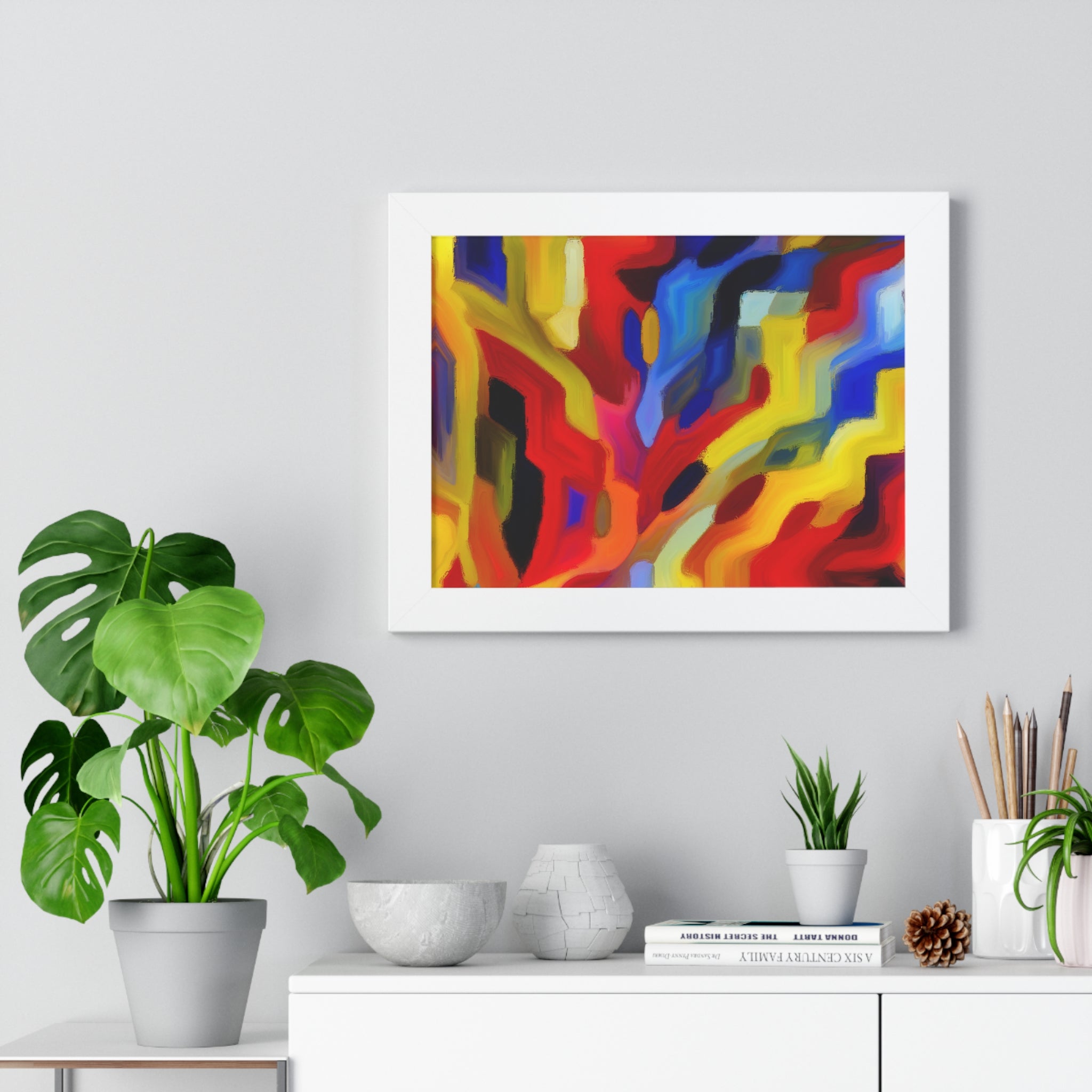 Chromatic Chaos Unveiled | Framed Print