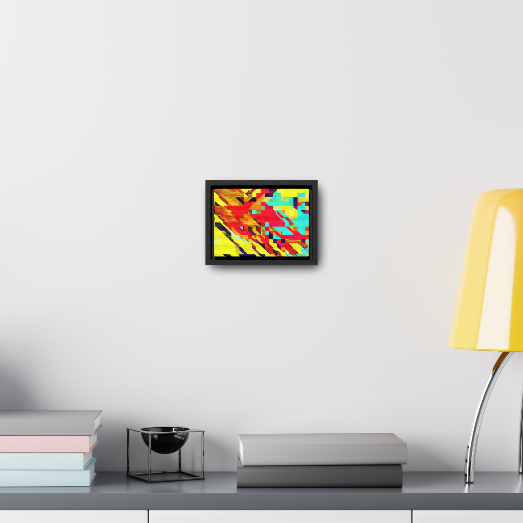 Euphoria in Pixels | Framed Canvas