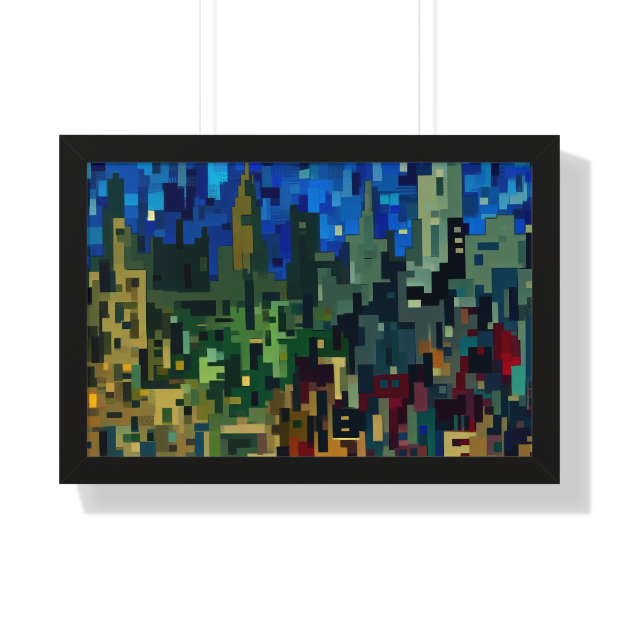 Metalline Urban Reverie | Framed Print