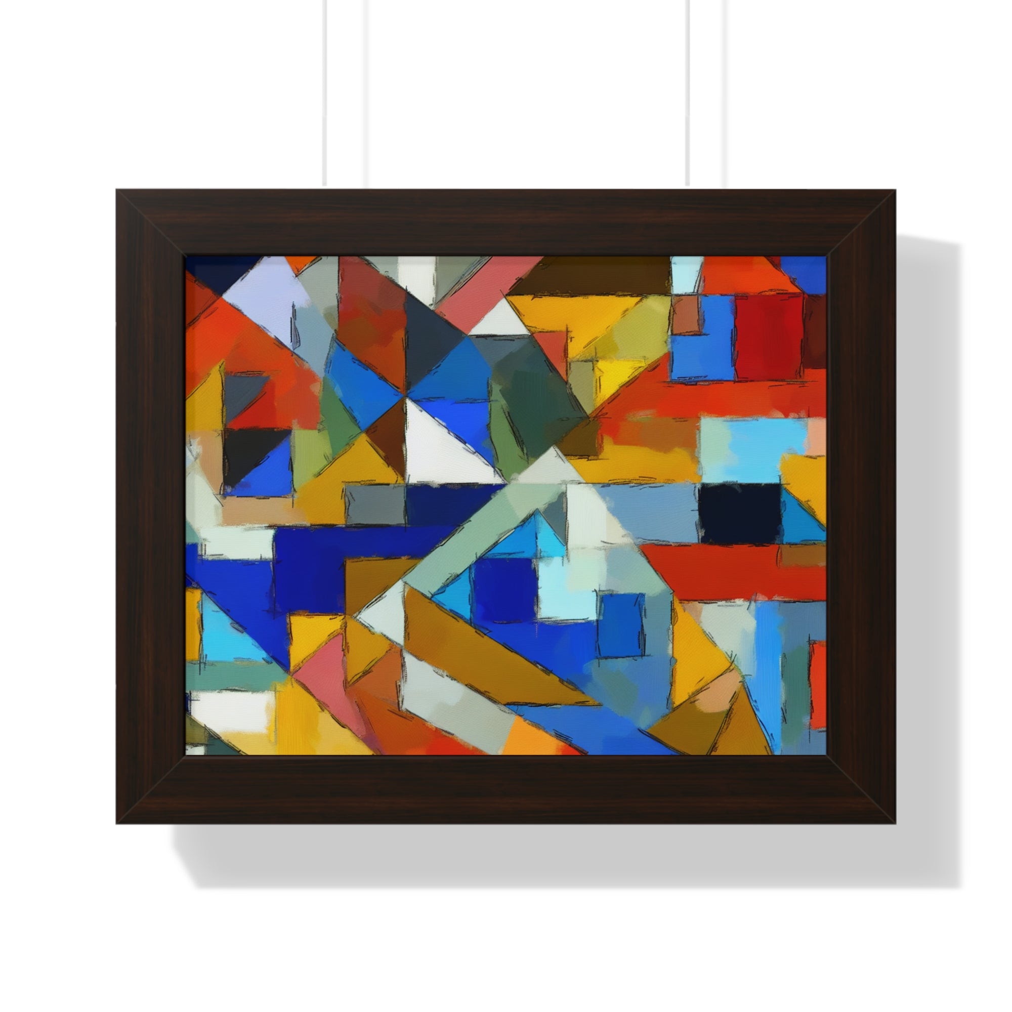 Geometric Pulse and Color | Framed Print