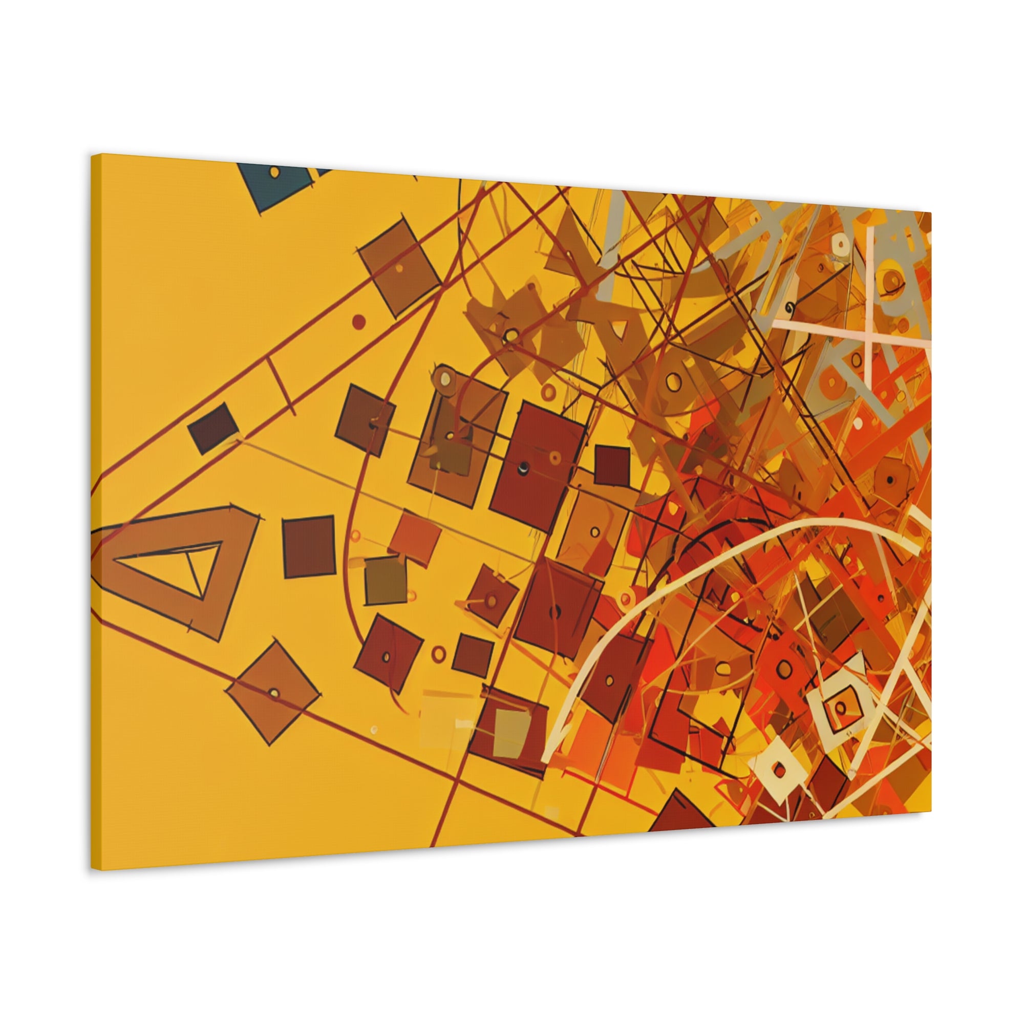 Vibrant Geometry Dance | Canvas