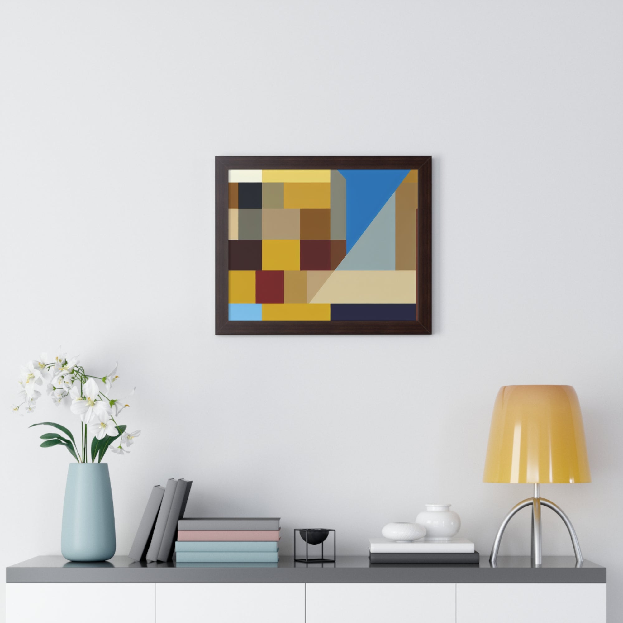 Colorful Geometric Symphony | Framed Print