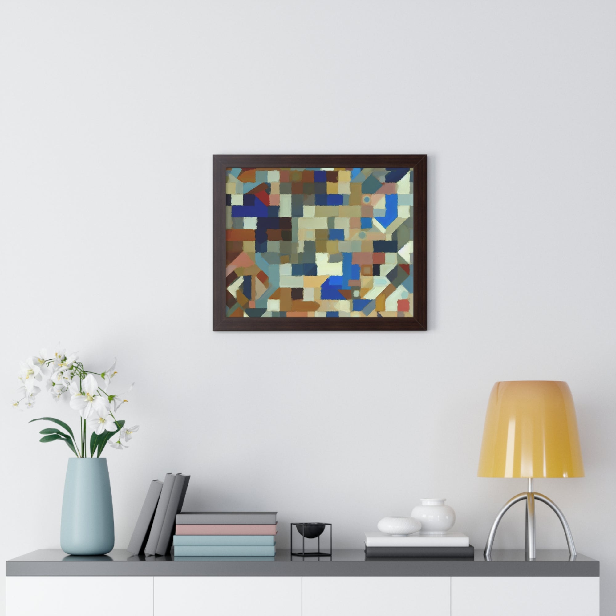 Fractured Symphony of Color | Framed Print