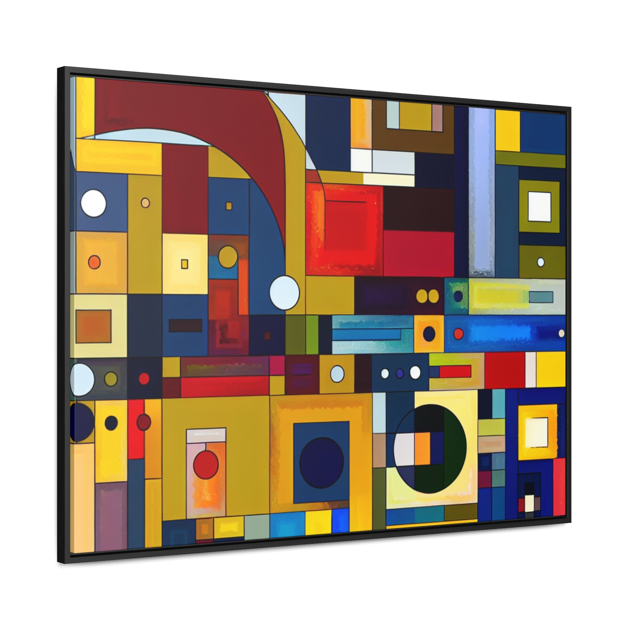 Chromatic Intersections | Framed Canvas