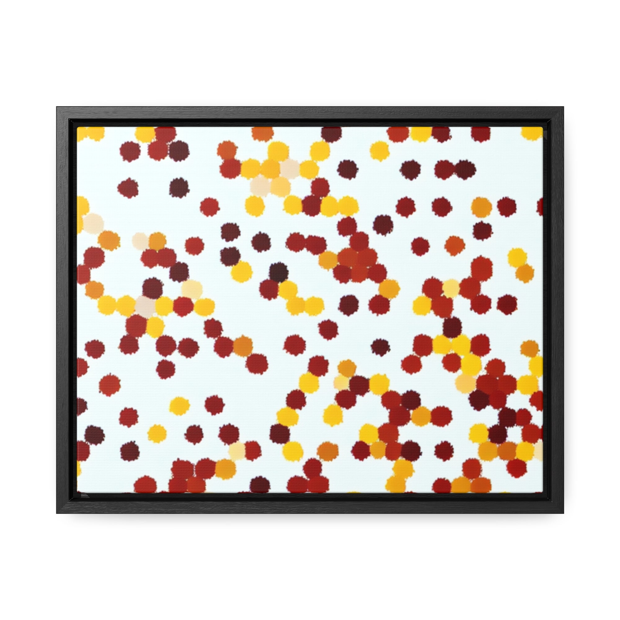 Ebullient Dots of Harmony | Framed Canvas