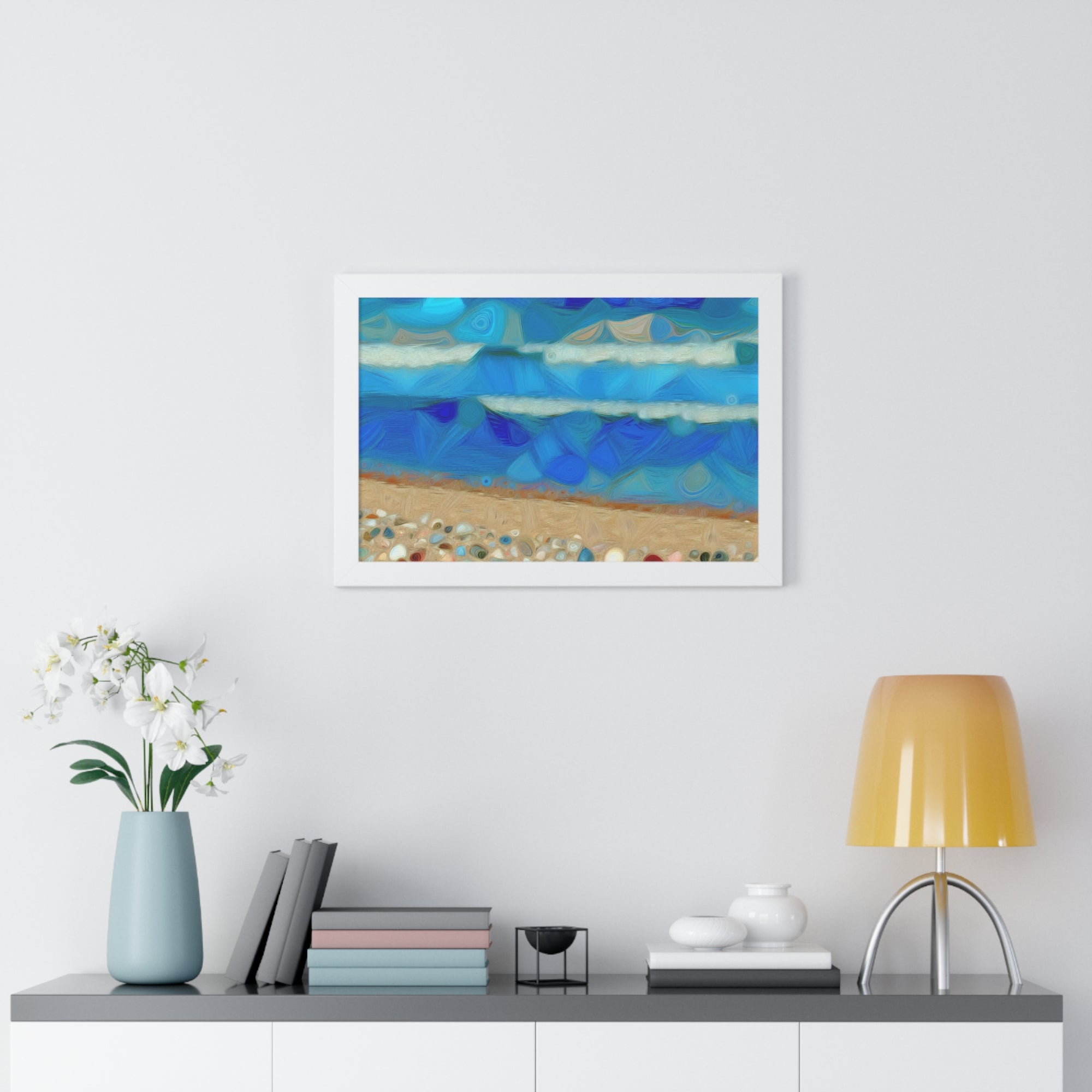 Whispers of Tidal Serenity | Framed Print