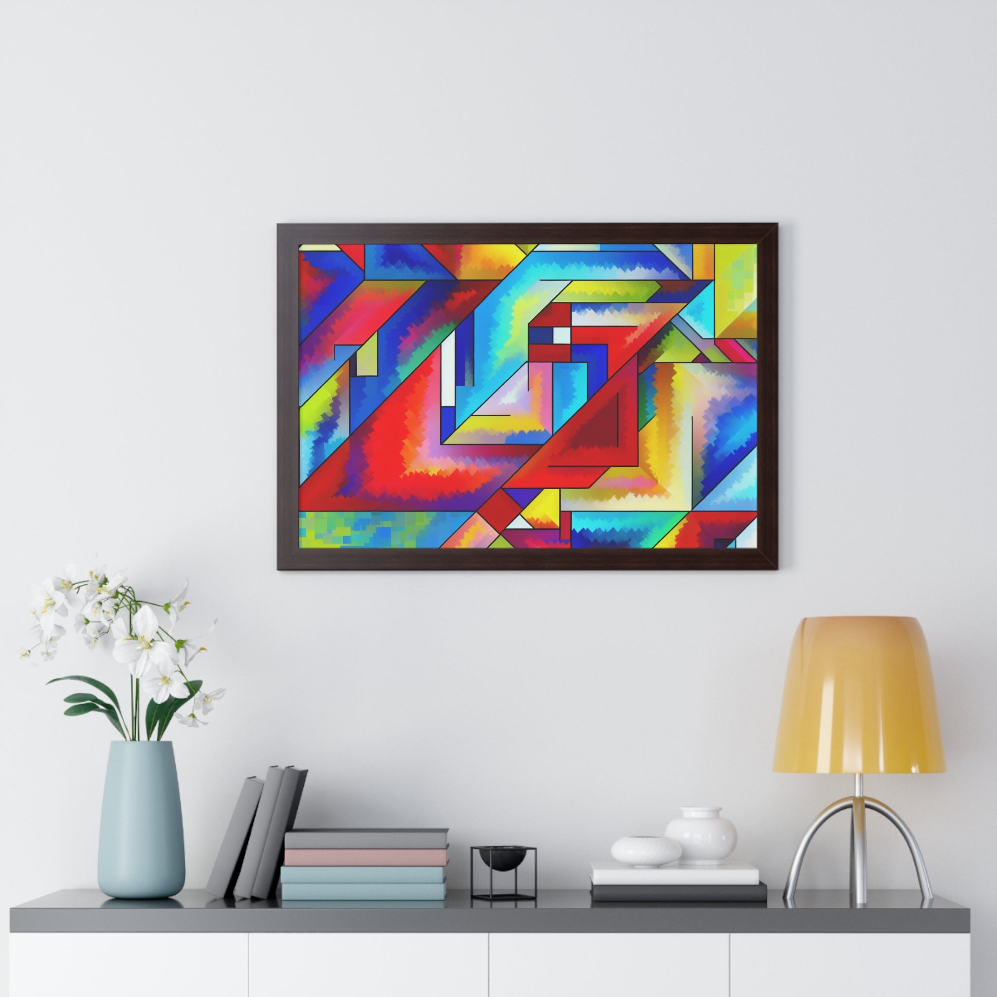 Energetic Harmony in Shapes | Framed Print