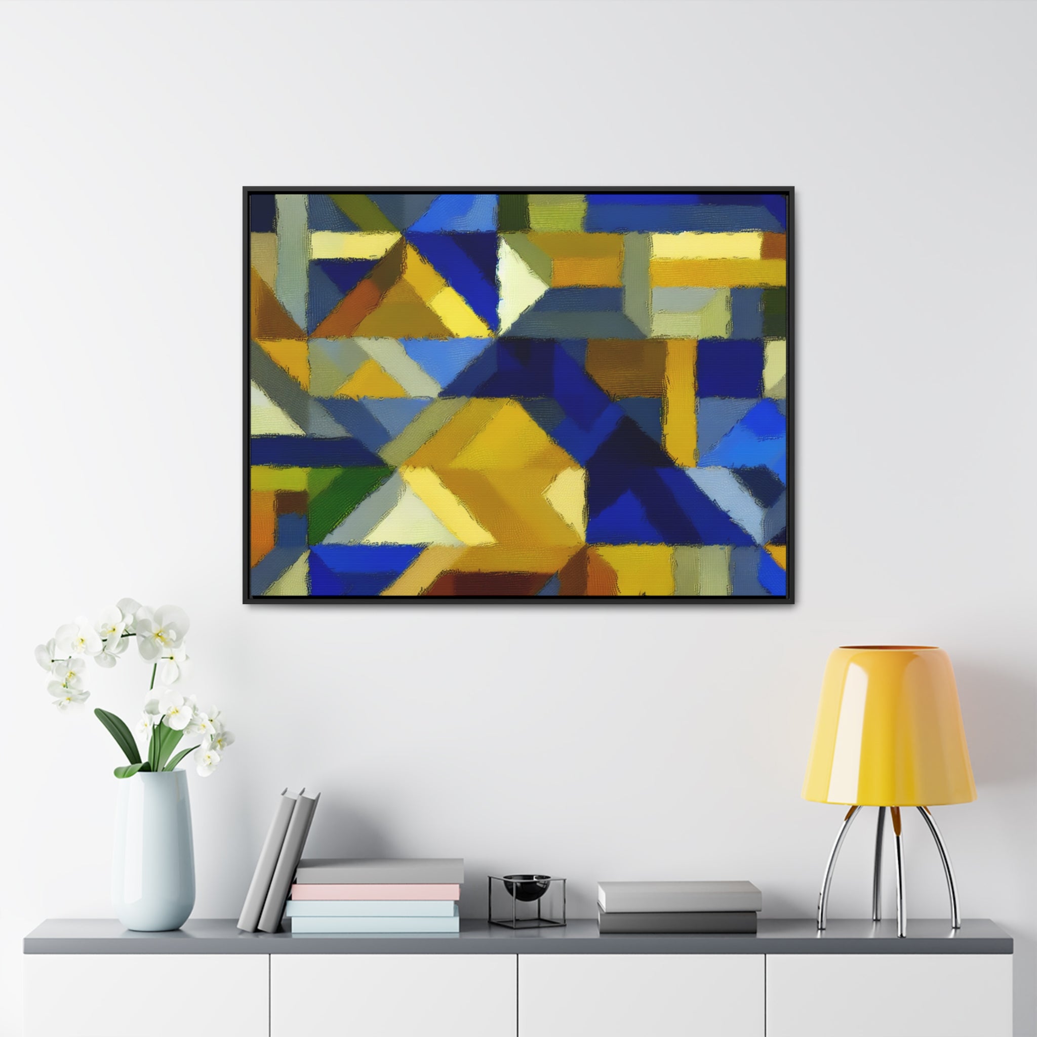 Fractured Vibrance and Motion | Framed Canvas