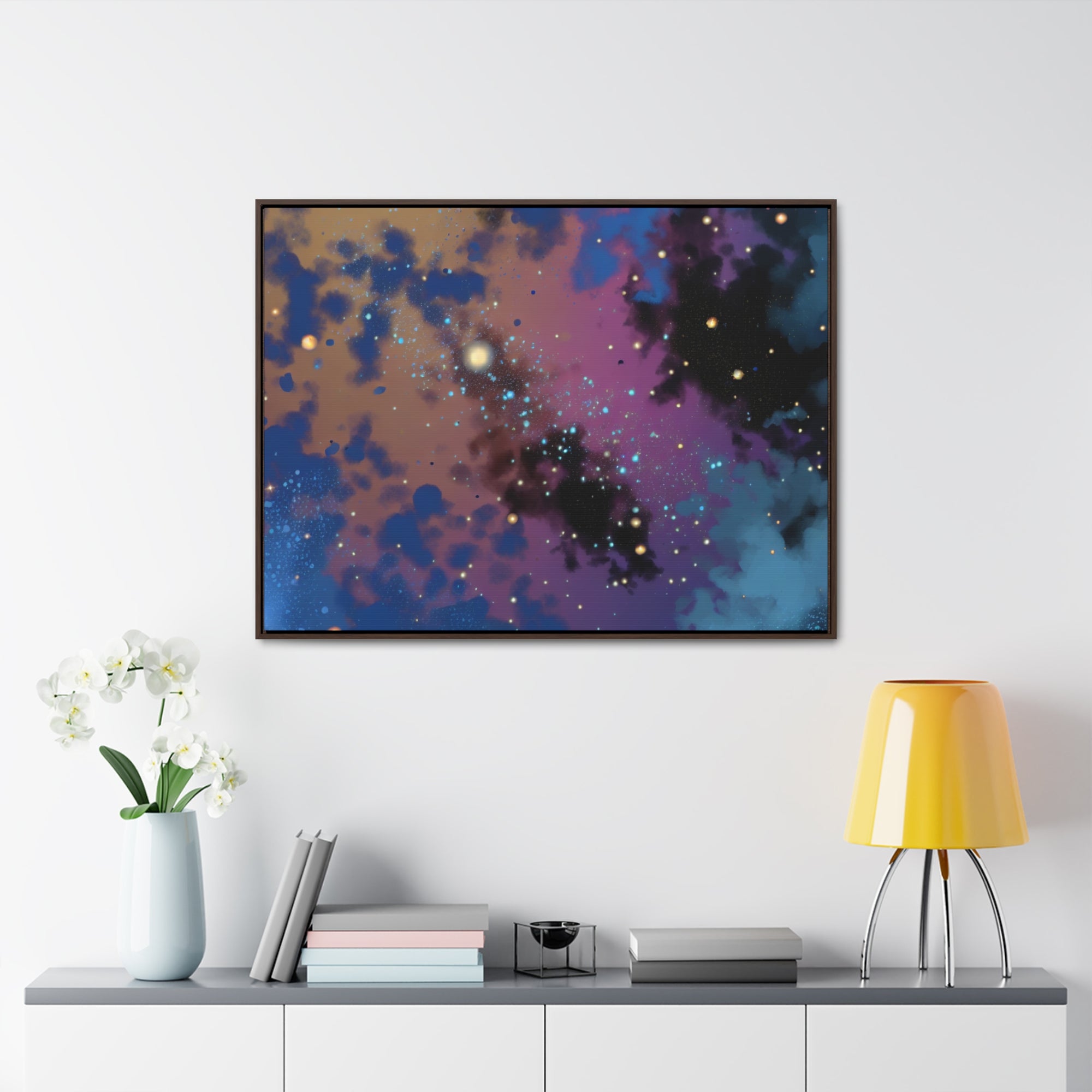 Galactic Whispers and Dreams | Framed Canvas