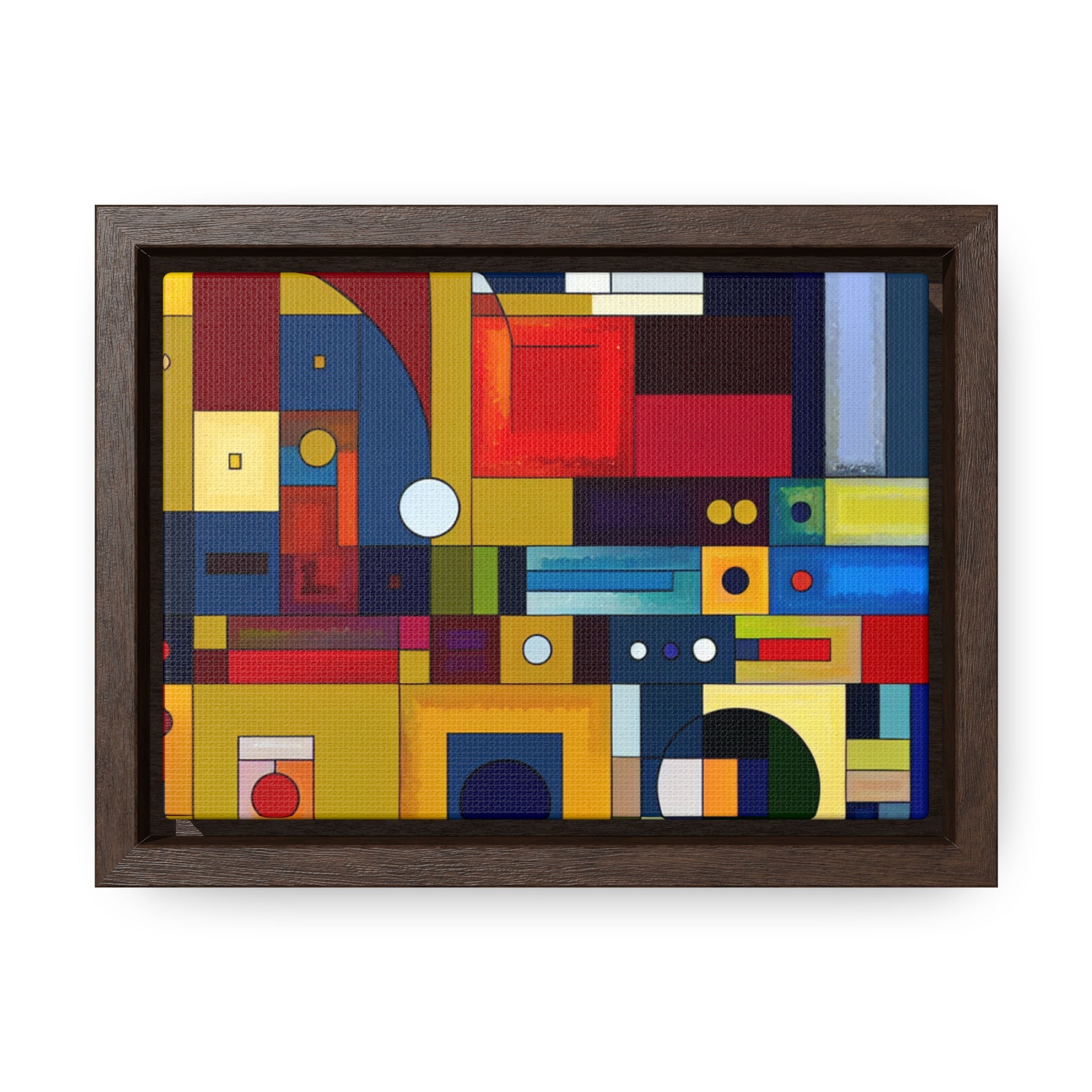 Chromatic Intersections | Framed Canvas