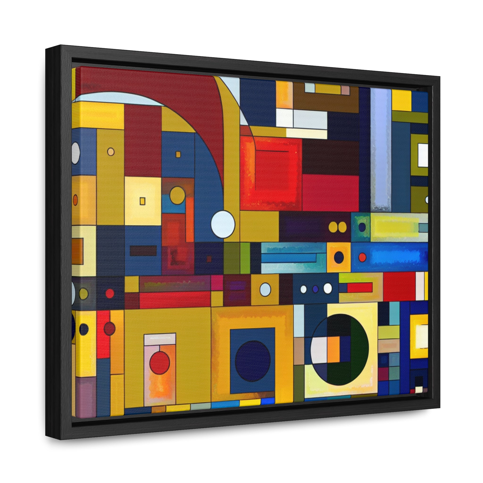 Chromatic Intersections | Framed Canvas