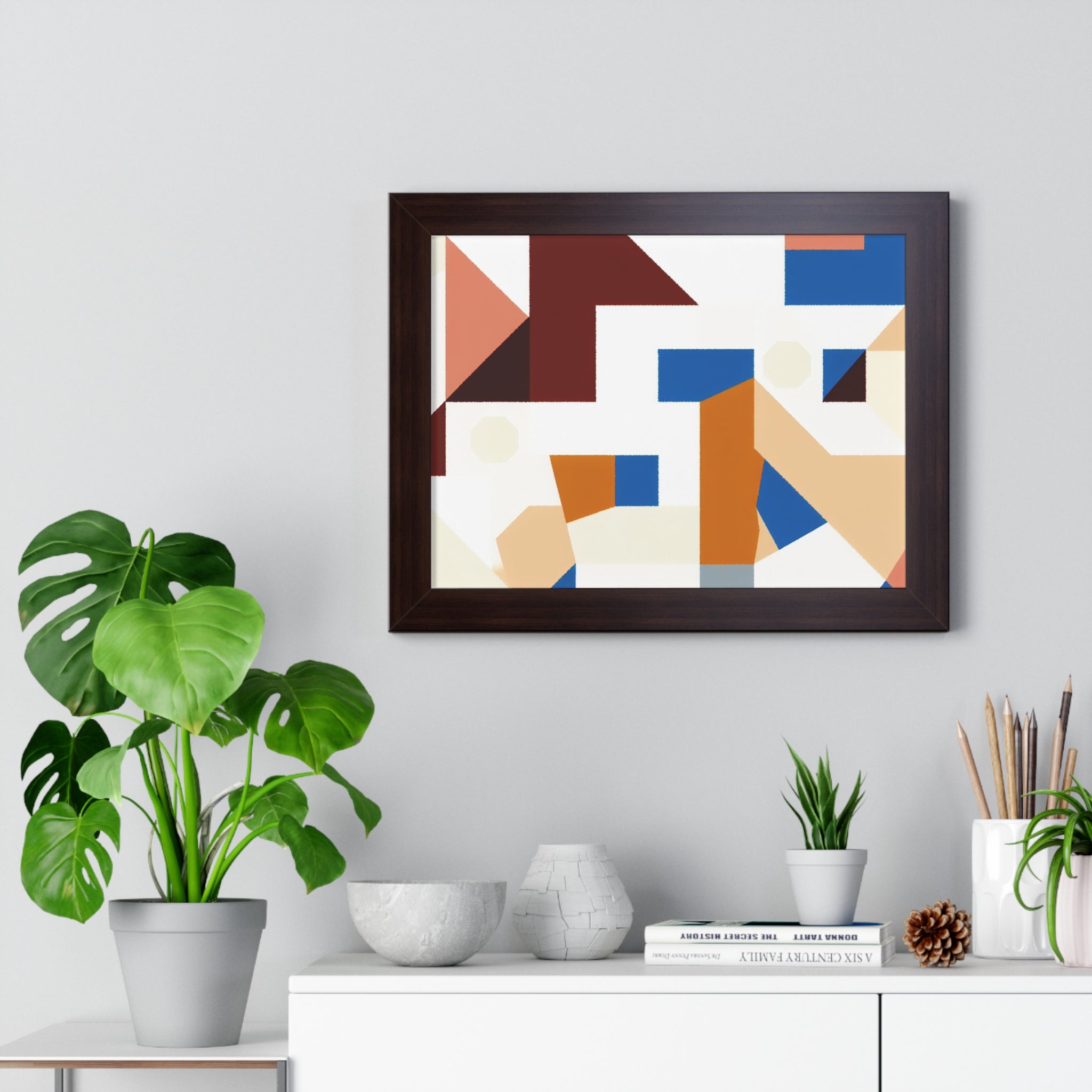 Rhythmic Fragments of Color | Framed Print