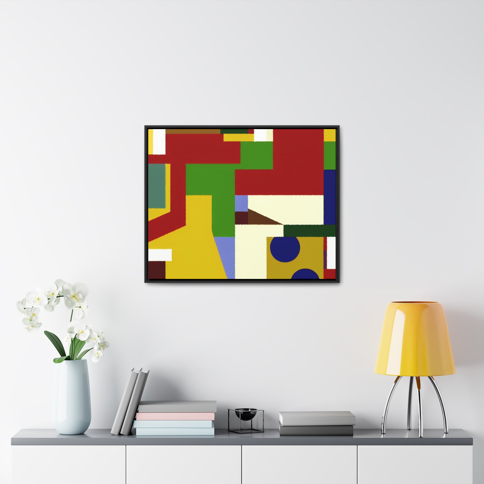 Geometric Harmony Unleashed | Framed Canvas