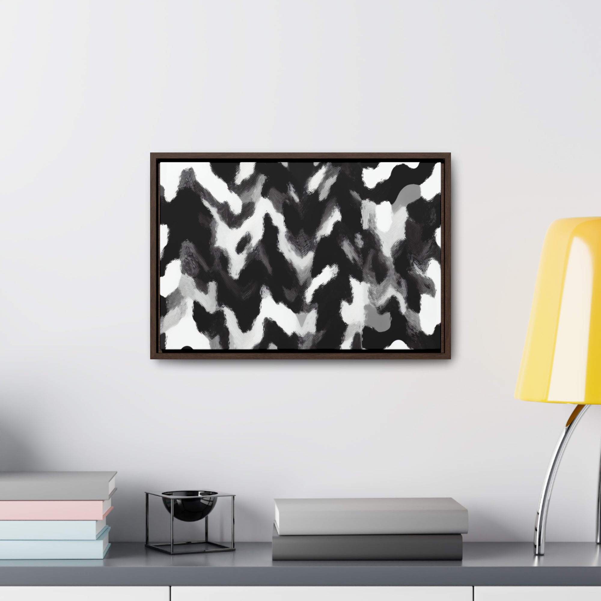 Rhythmic Duality | Framed Canvas