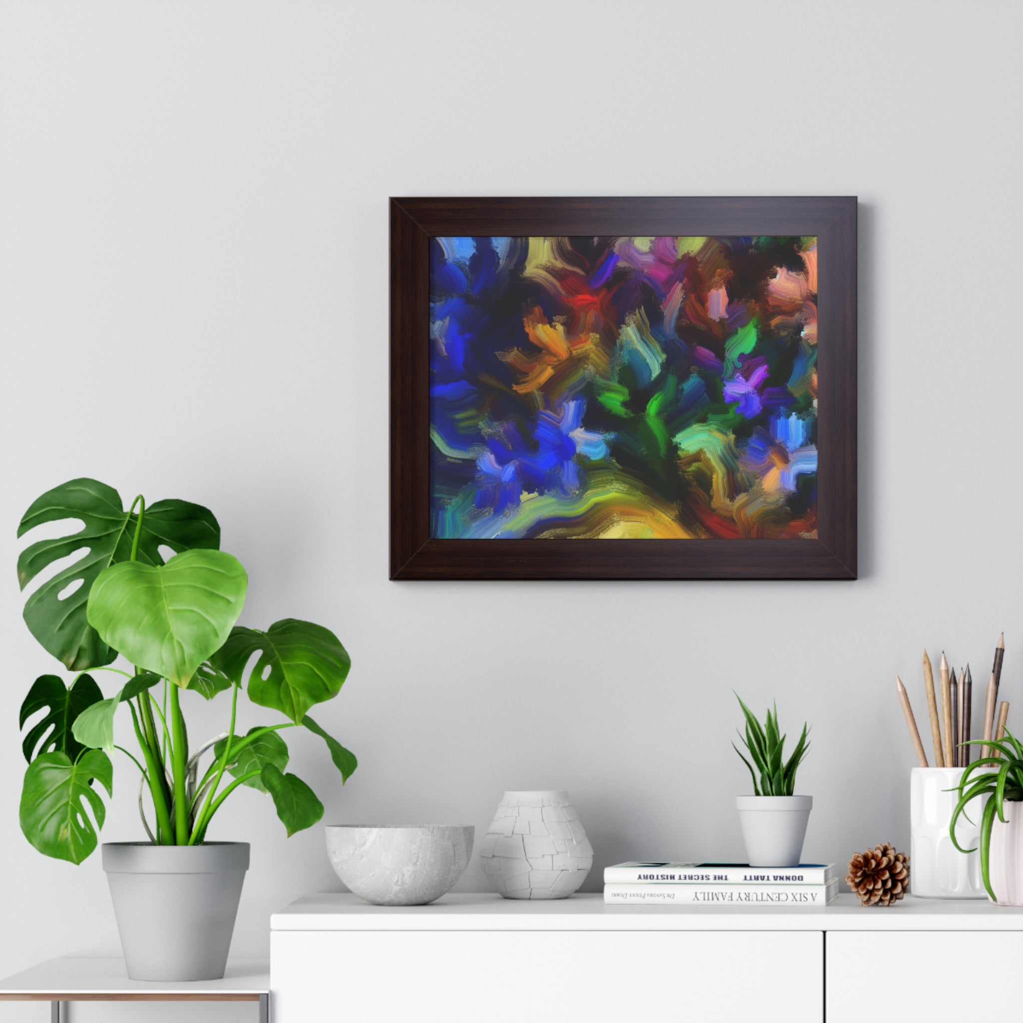 Vibrant Whispers of Flora | Framed Print