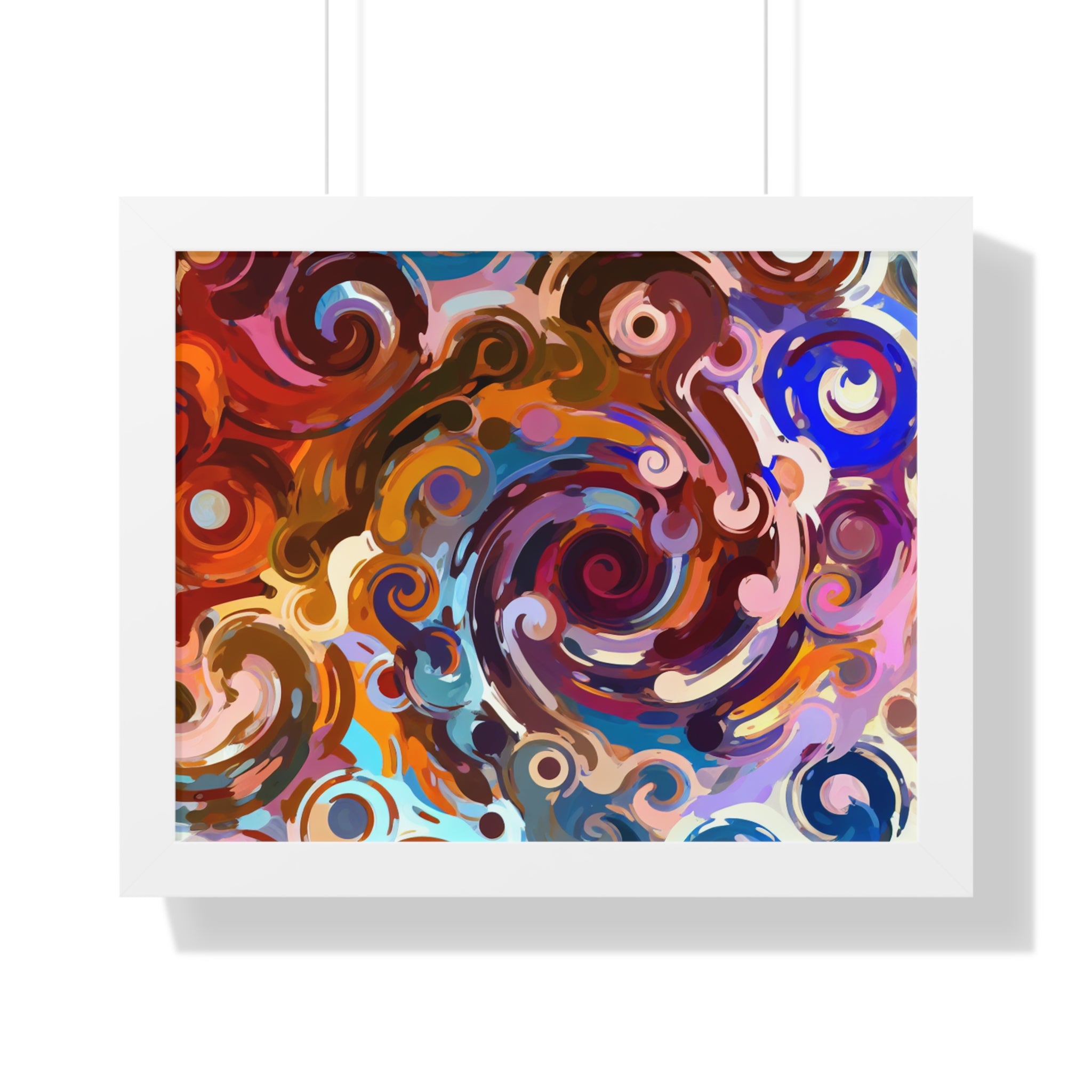 Elysian Whirls and Splashes | Framed Print