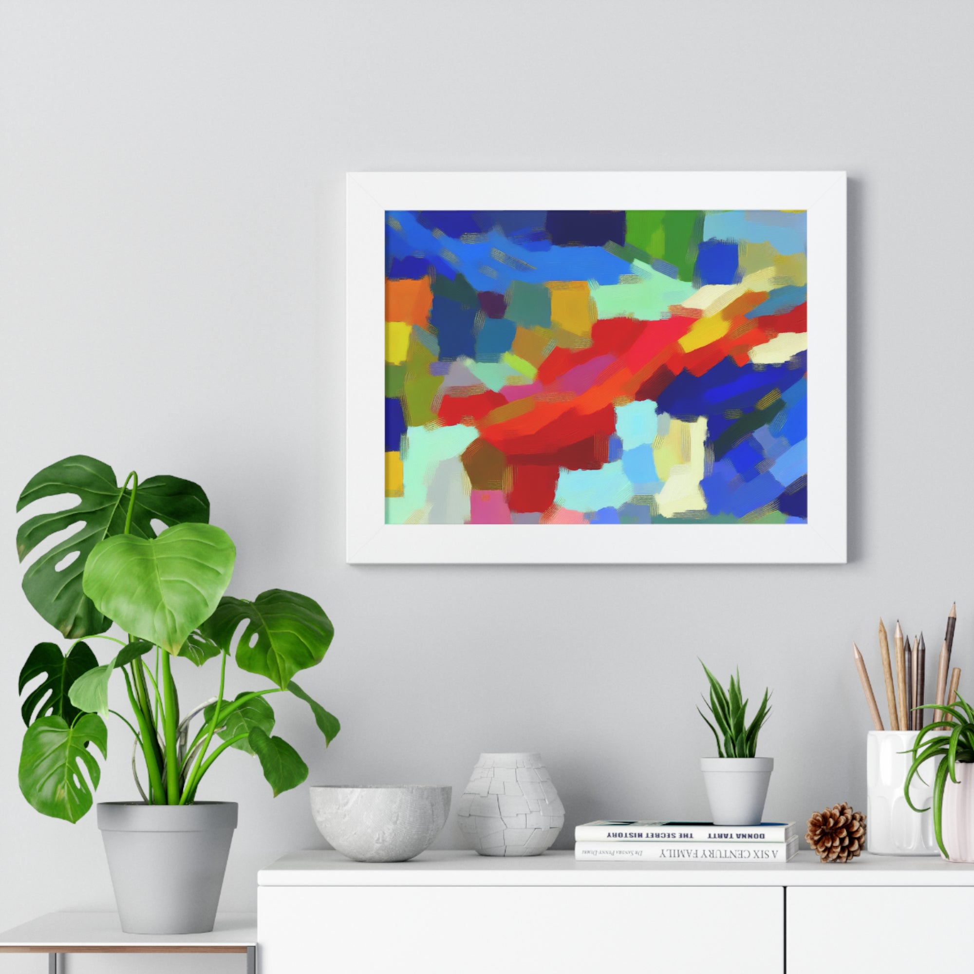 Rhythmic Color Dance | Framed Print