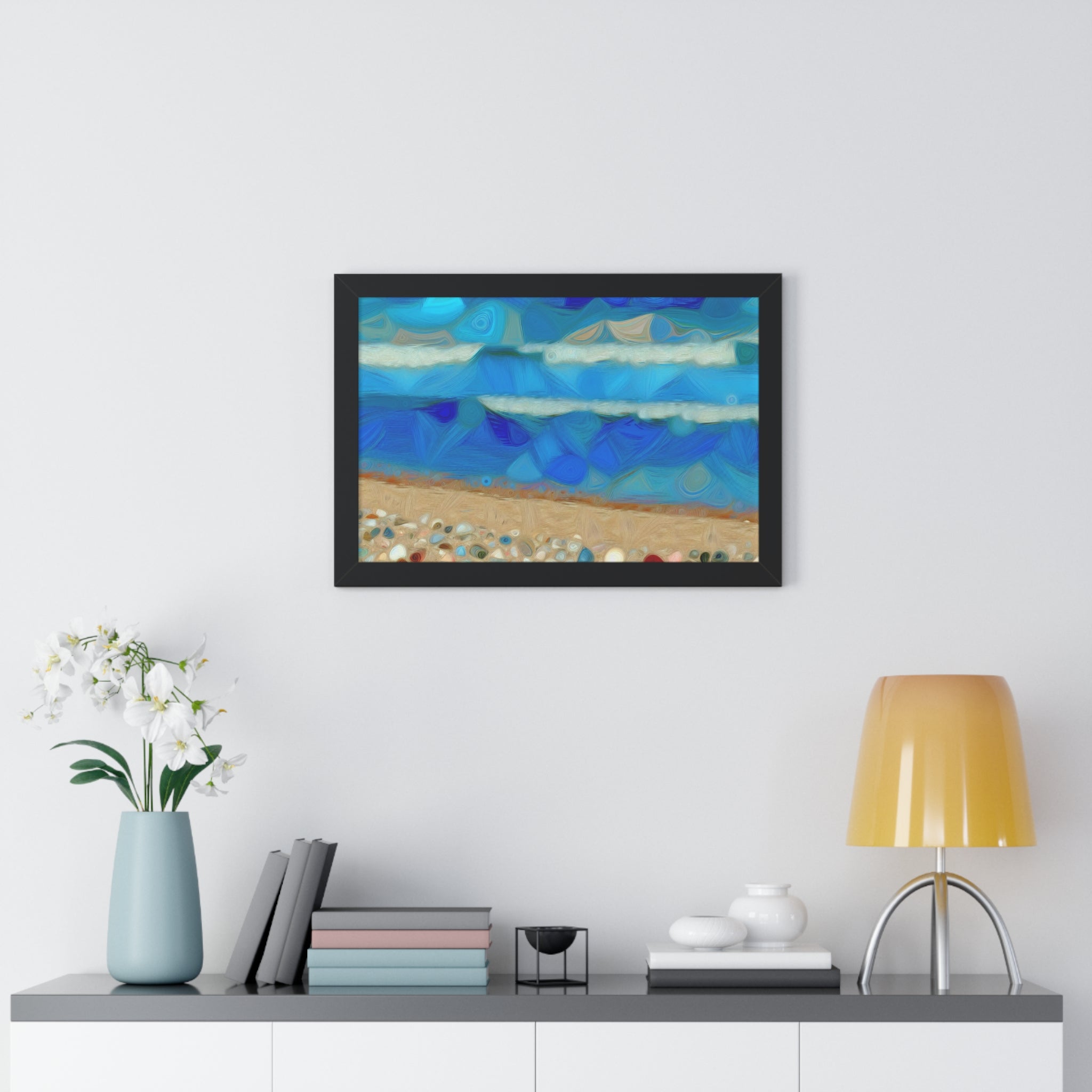 Whispers of Tidal Serenity | Framed Print