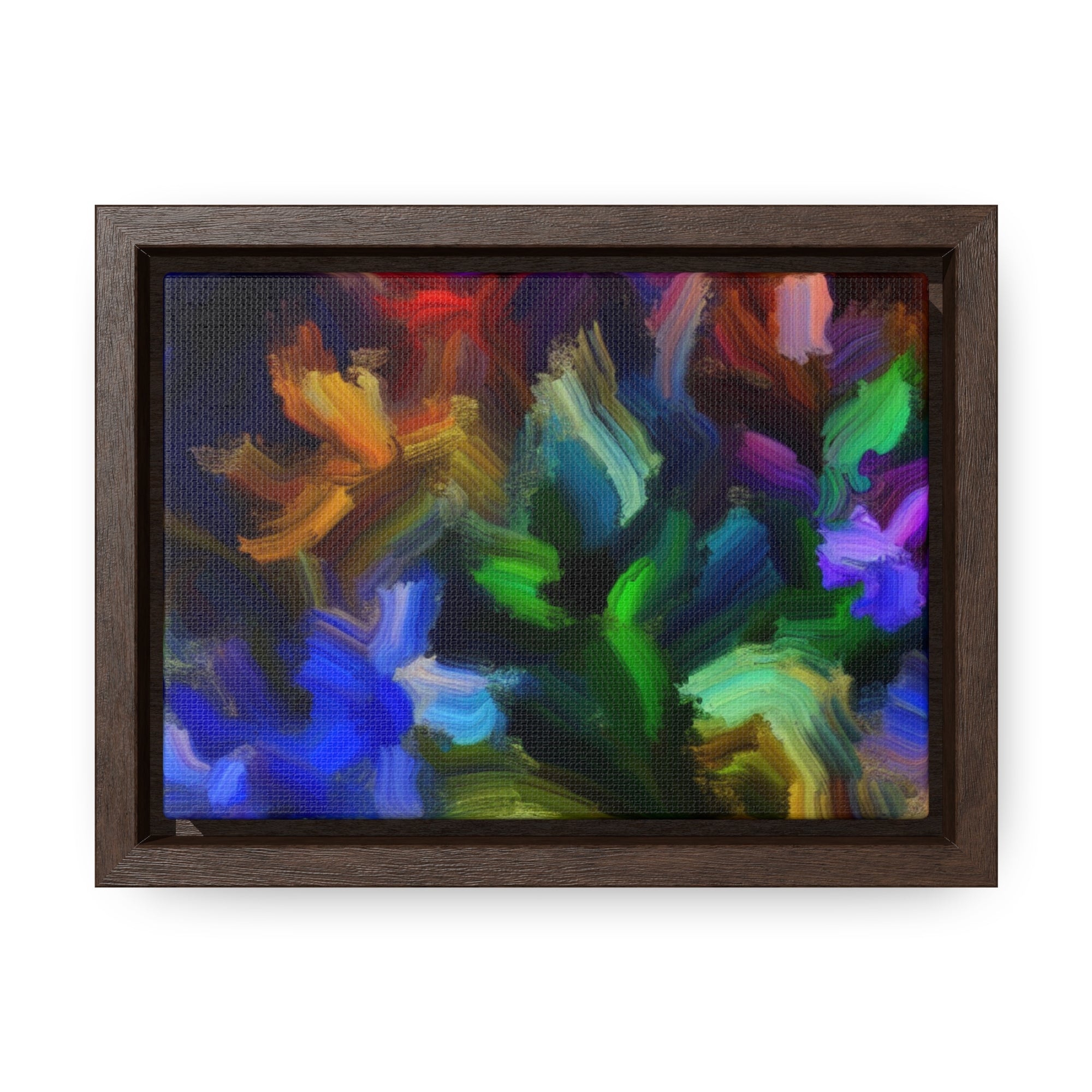 Vibrant Whispers of Flora | Framed Canvas