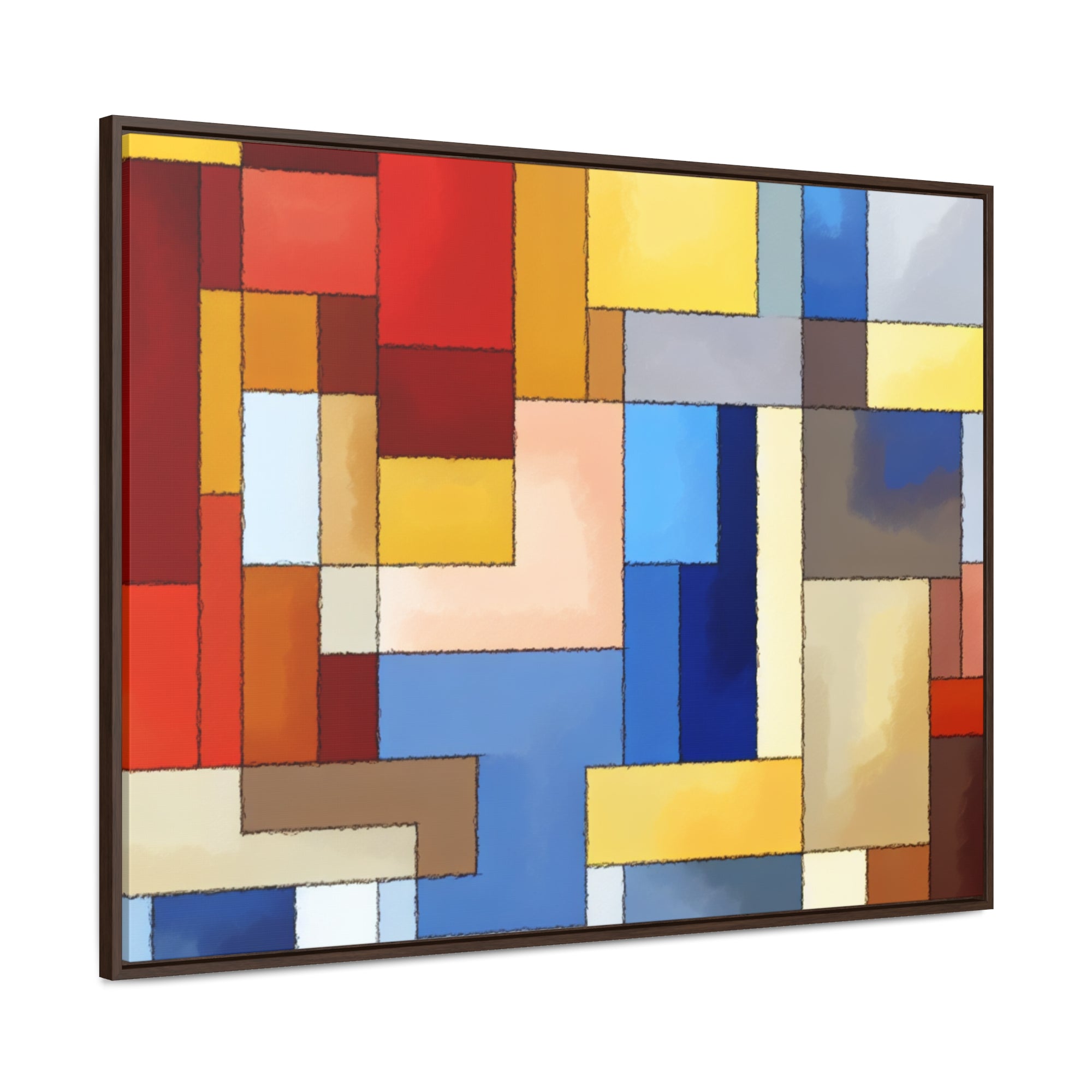 Fragmented Resonance | Framed Canvas