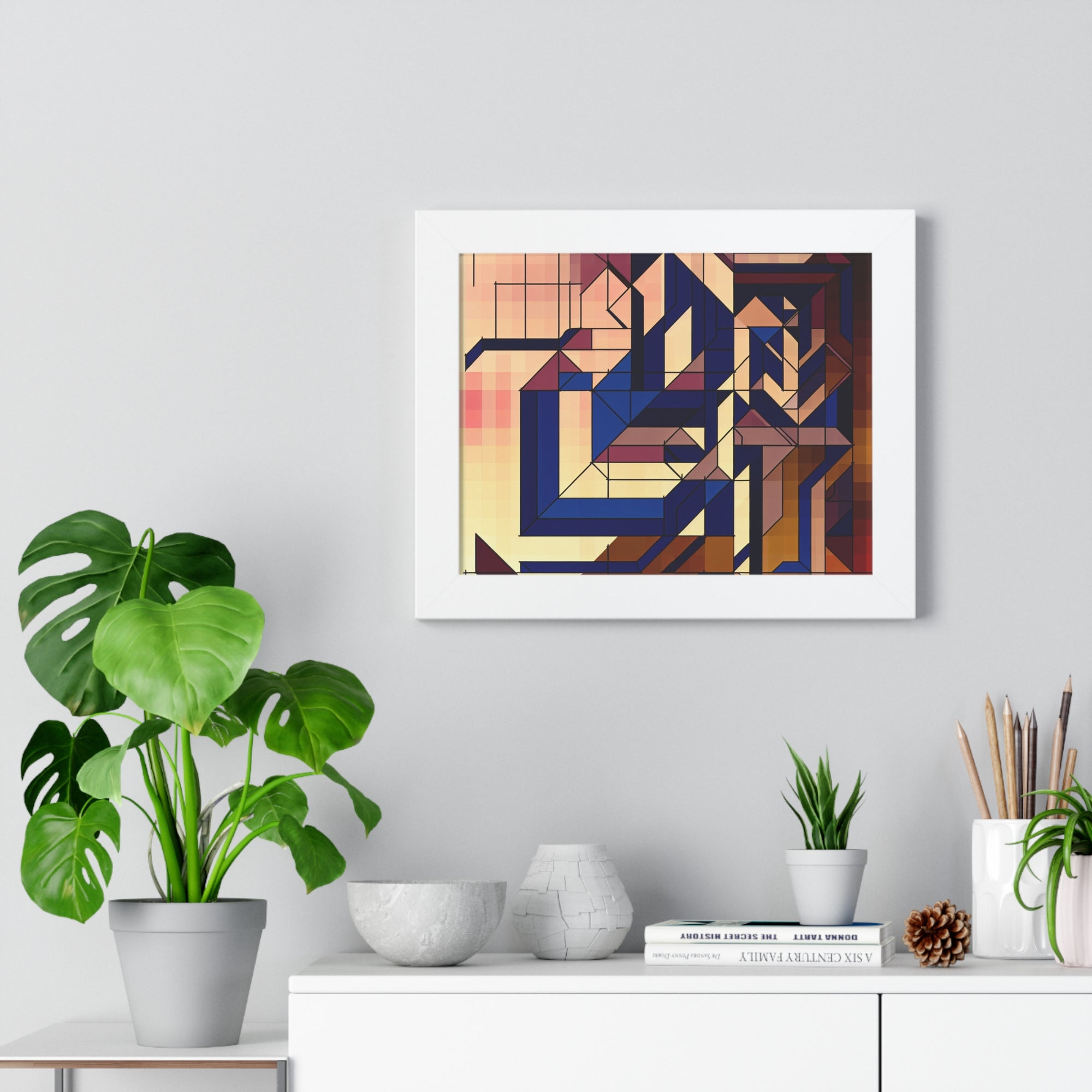 Fluid Geometry and Harmony | Framed Print