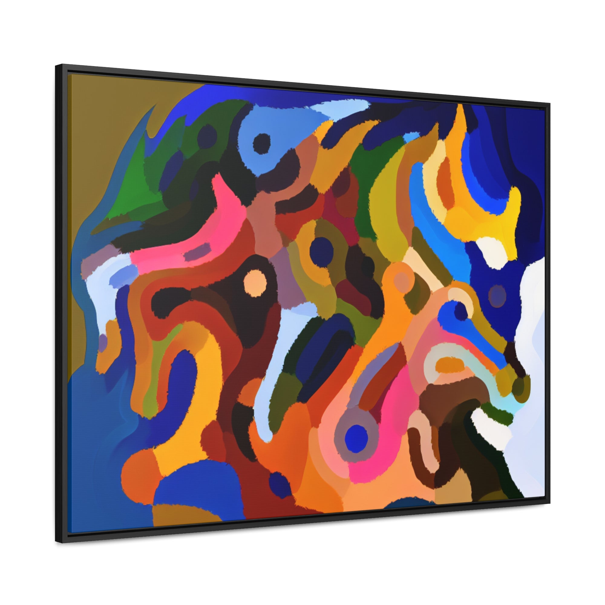 Primal Whispers of Motion | Framed Canvas