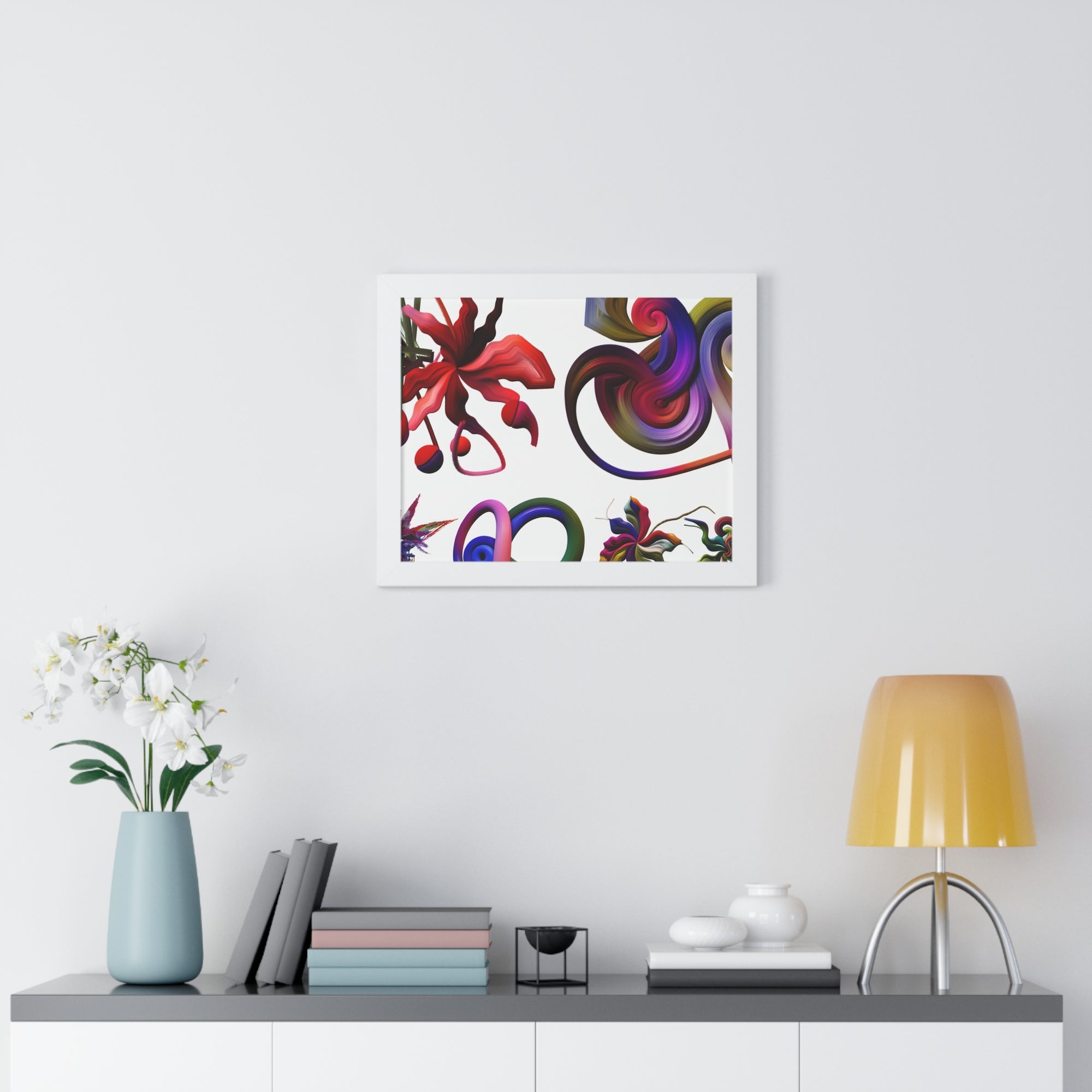 Botanical Whirl and Bloom | Framed Print