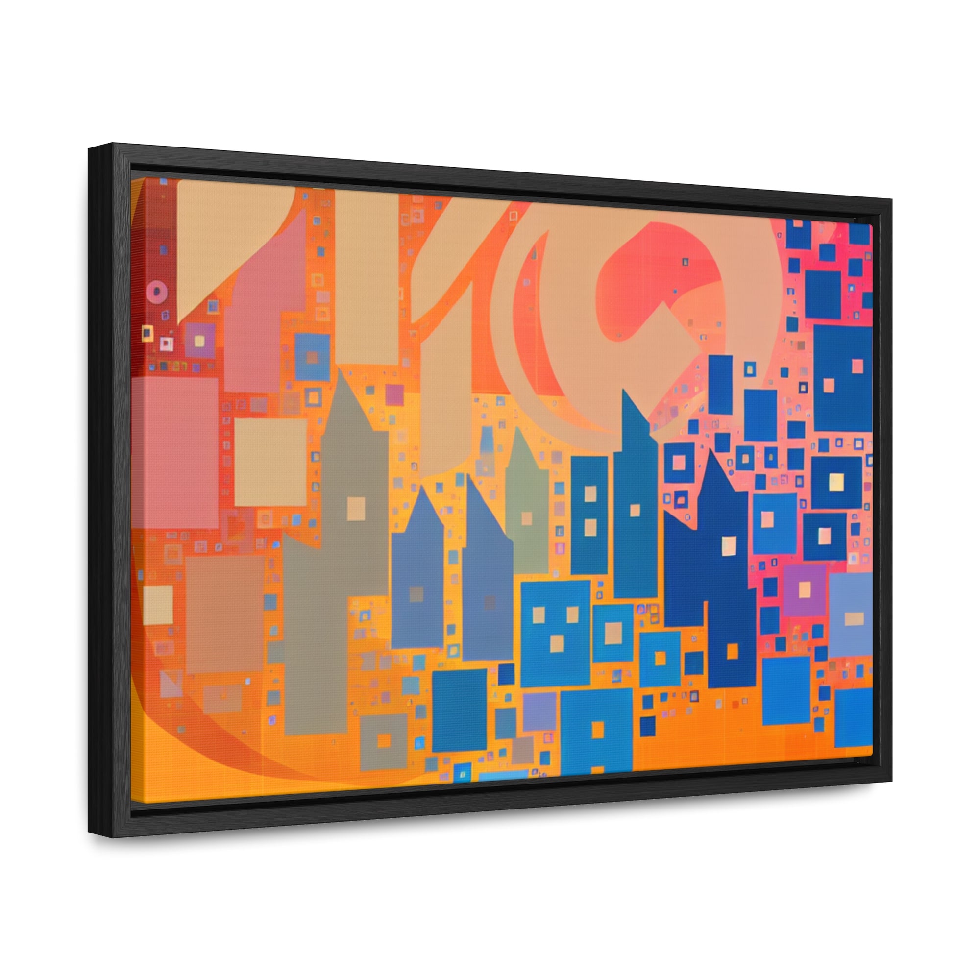 Metropolis in Motion | Framed Canvas